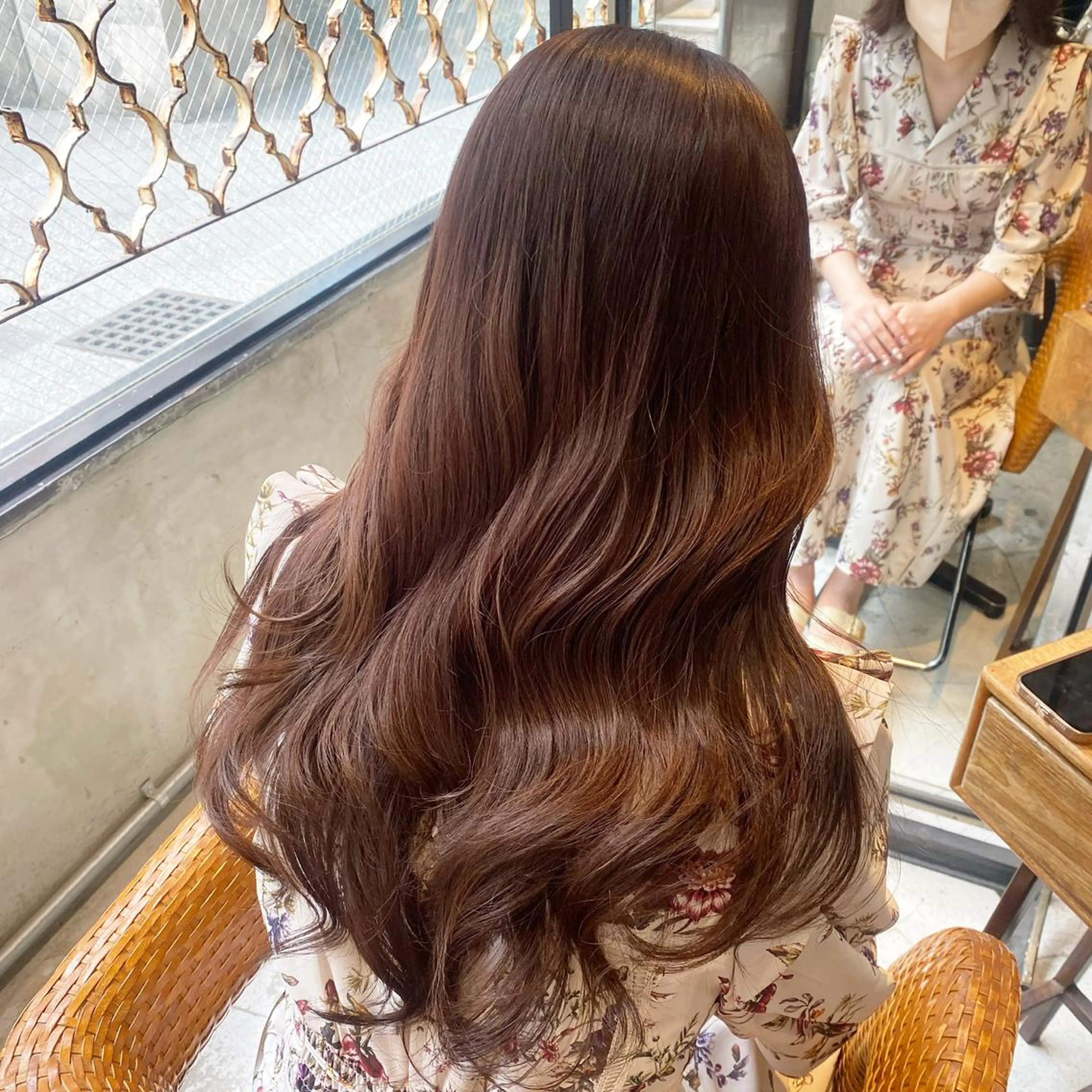 ロング カット ヘアカラー トリートメント 韓国レイヤー/透明感 カラー🦋mioのヘアスタイル