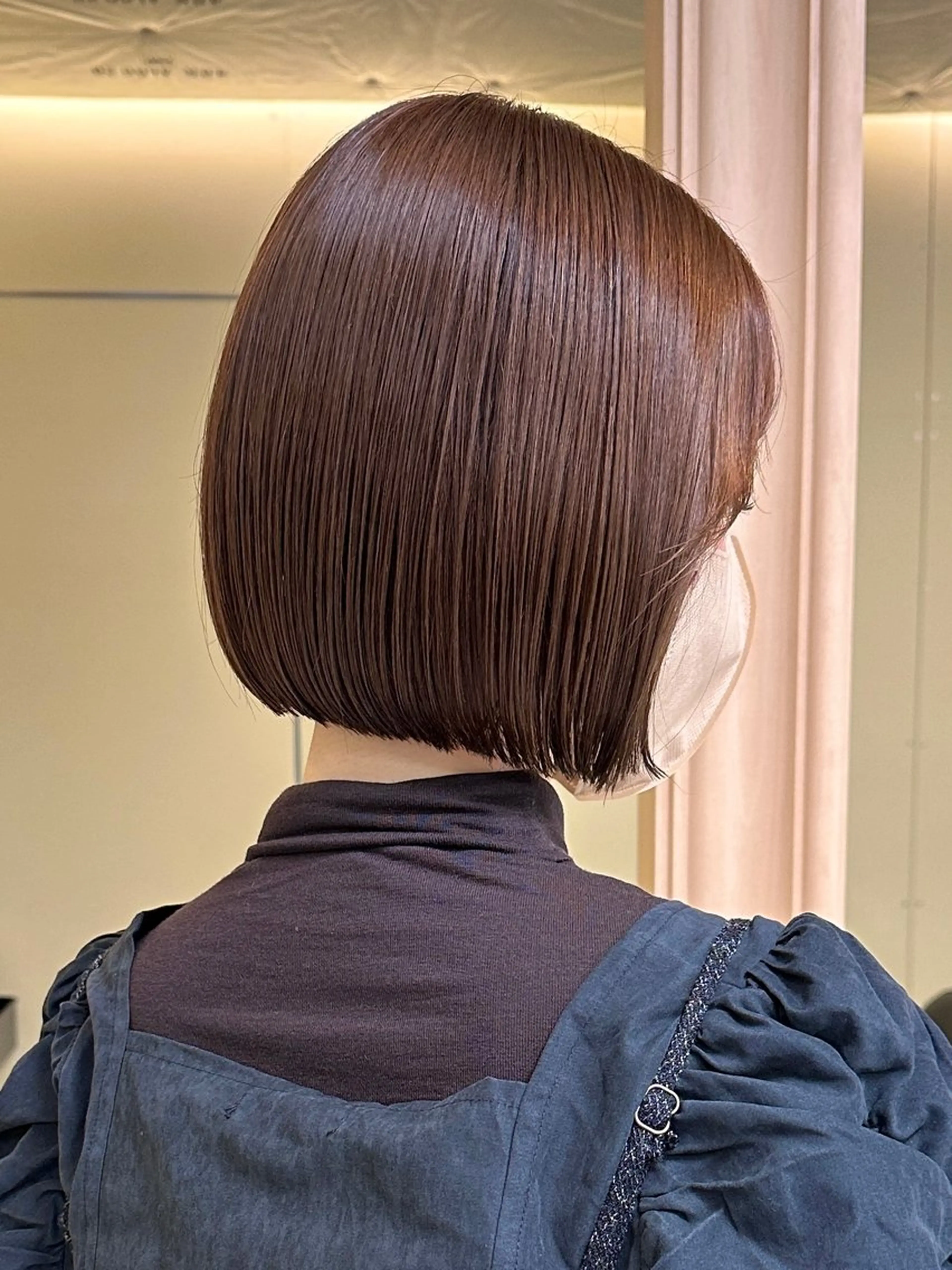 ショート カット ヘアカラー ボブ/ぱつっとボブ/ 谷口 海星のヘアスタイル