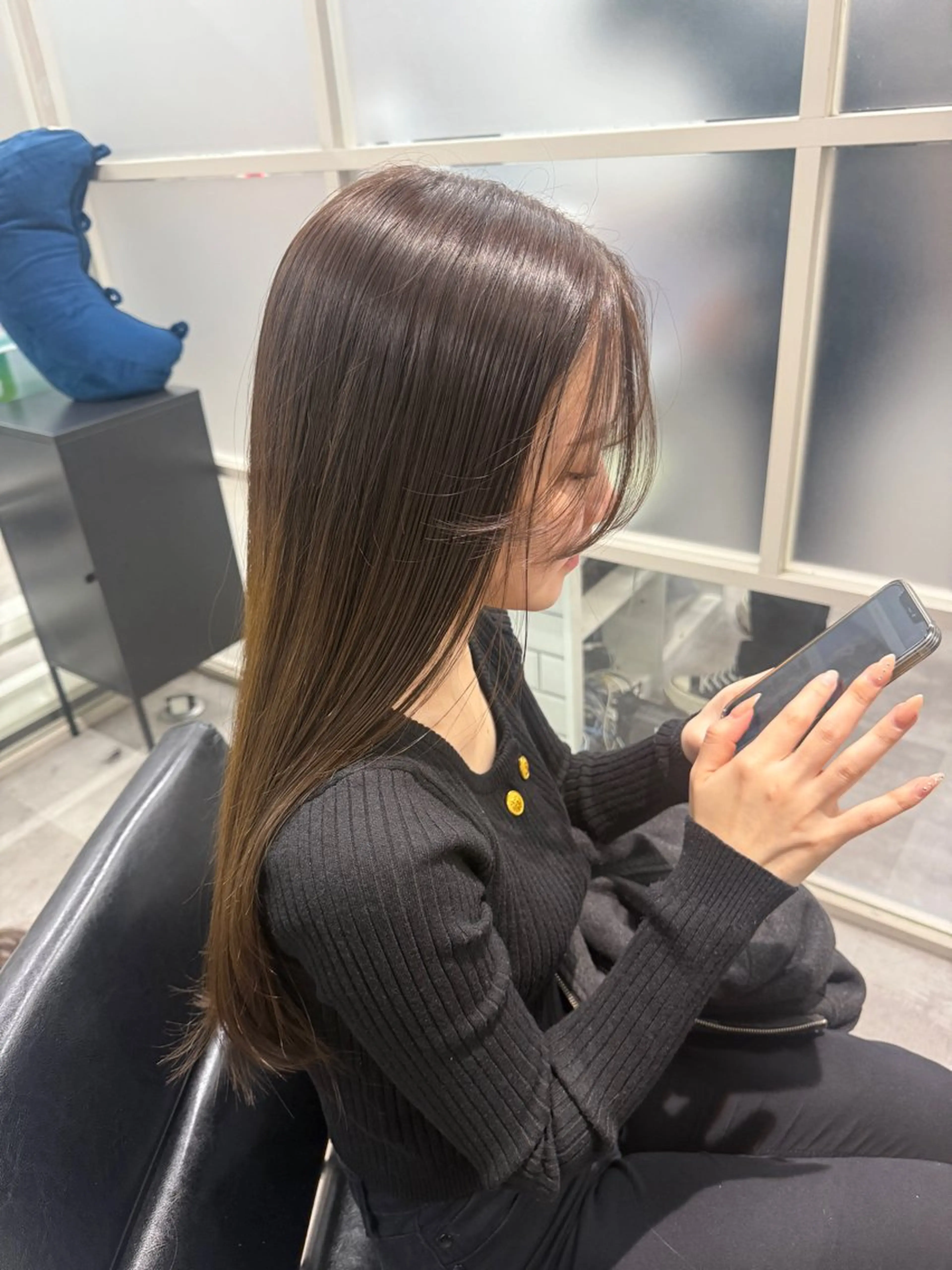 ロング カット ヘアカラー 縮毛矯正 ayano /レイヤー/艶カラーのヘアスタイル