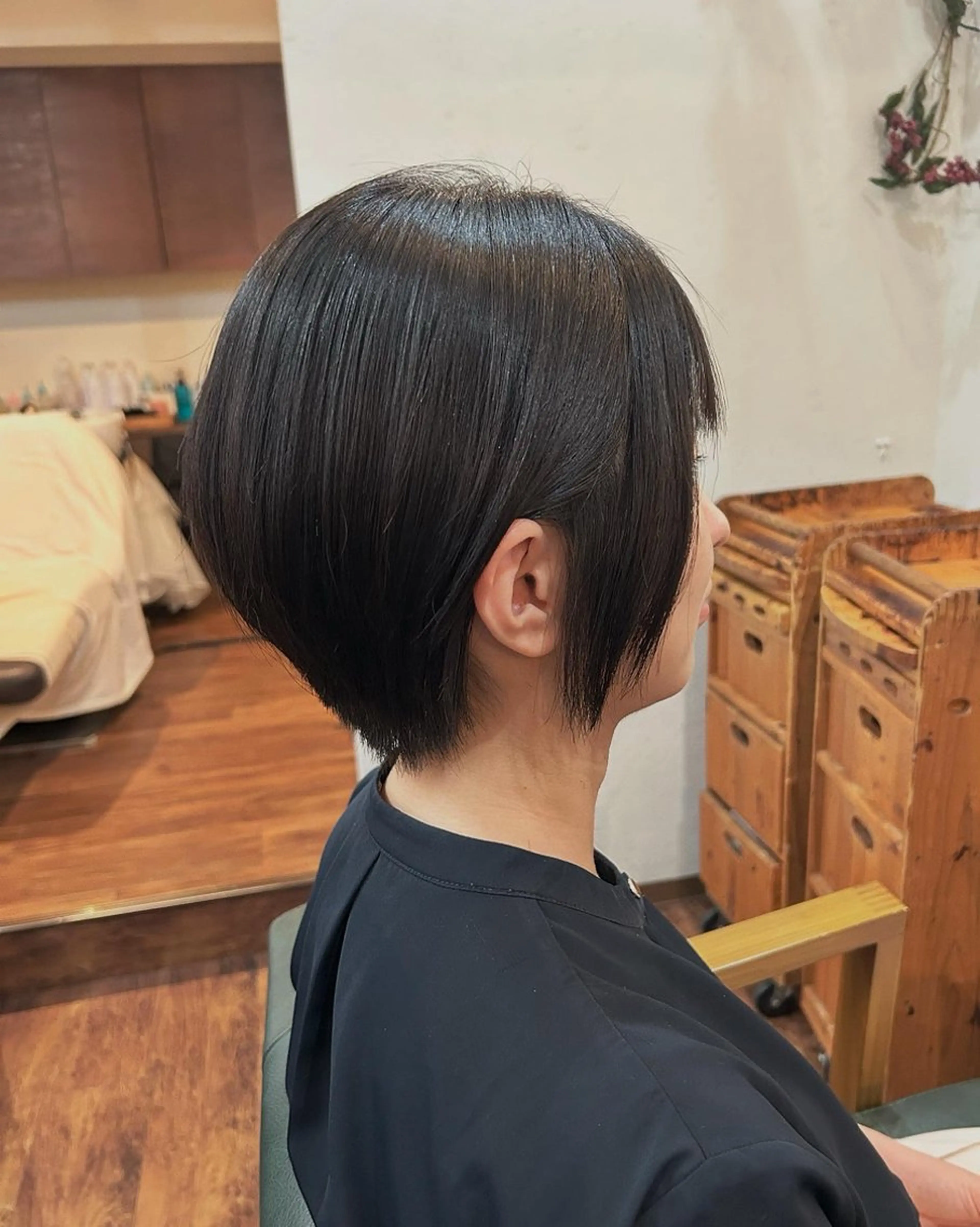 ショート ショートヘア 縮毛矯正 カット 縮毛矯正 トリートメント STORY所属・story 増田 わかなのヘアスタイル