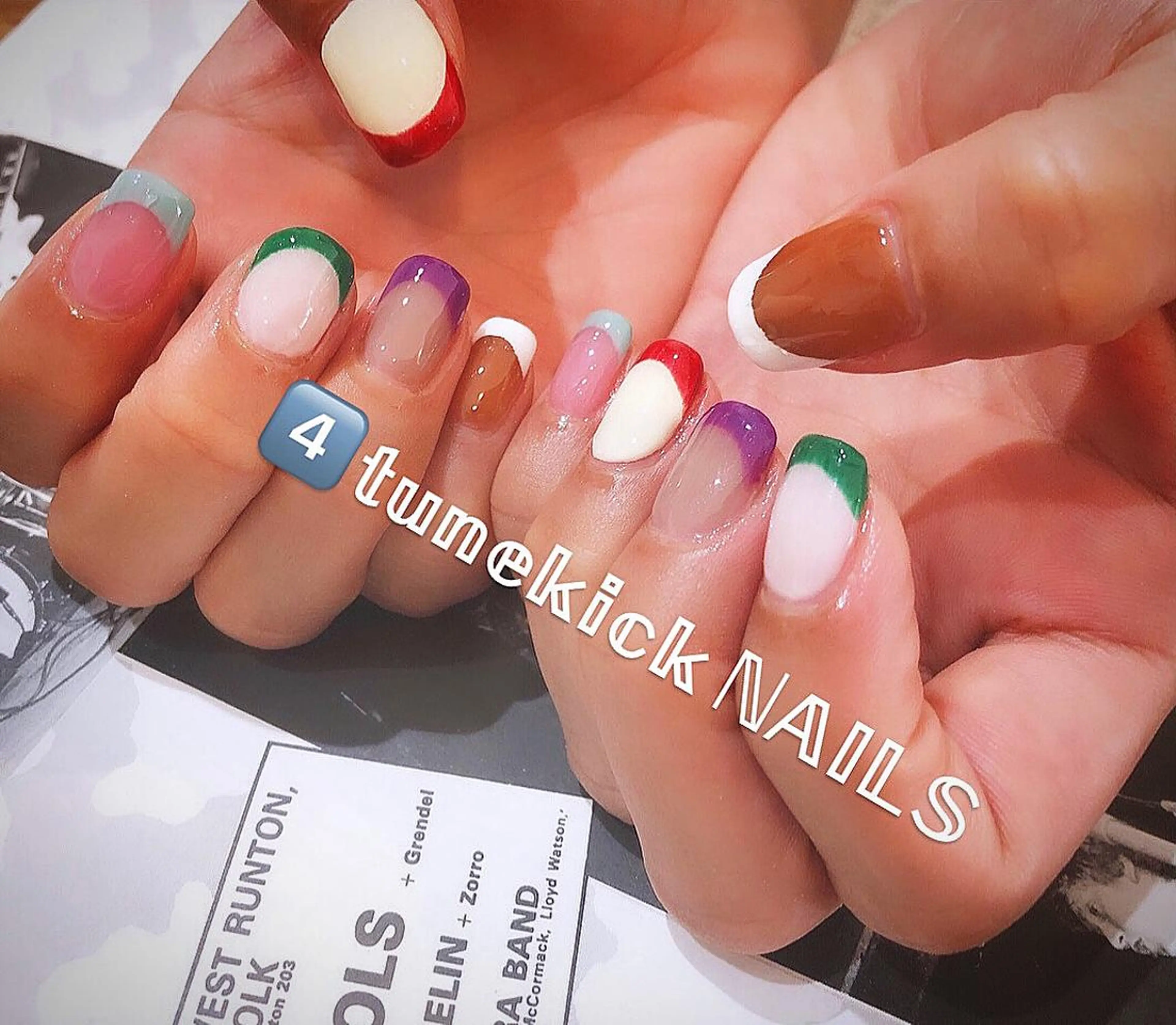 ネイル フレンチネイル 4tunekick NAILS(フォーチュンキックネイルズ)所属・光森 淳子のネイルデザイン