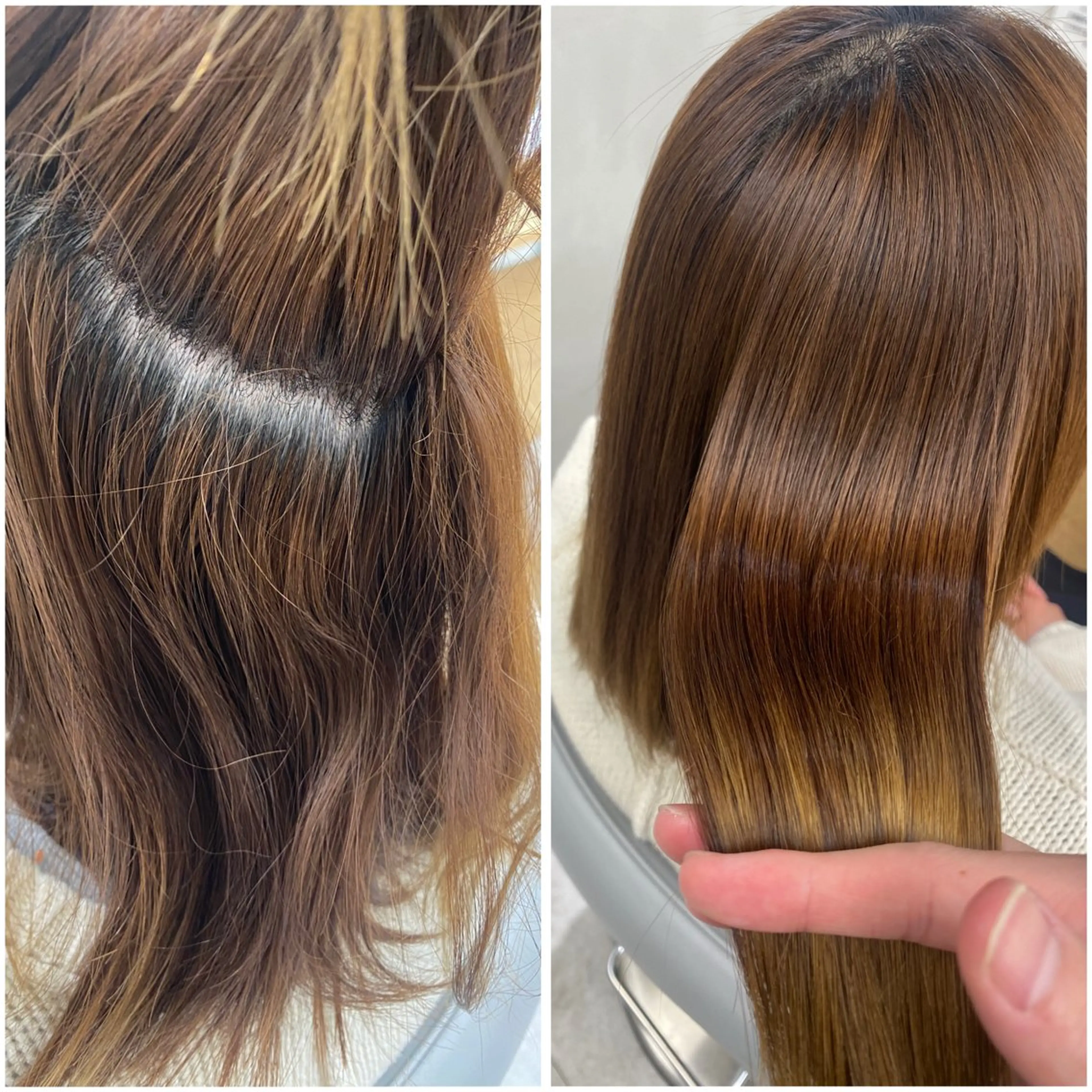 ミディアム パーマ 縮毛矯正 トリートメント ✨美髪を目指してる方 ✨帆斗✨のヘアスタイル