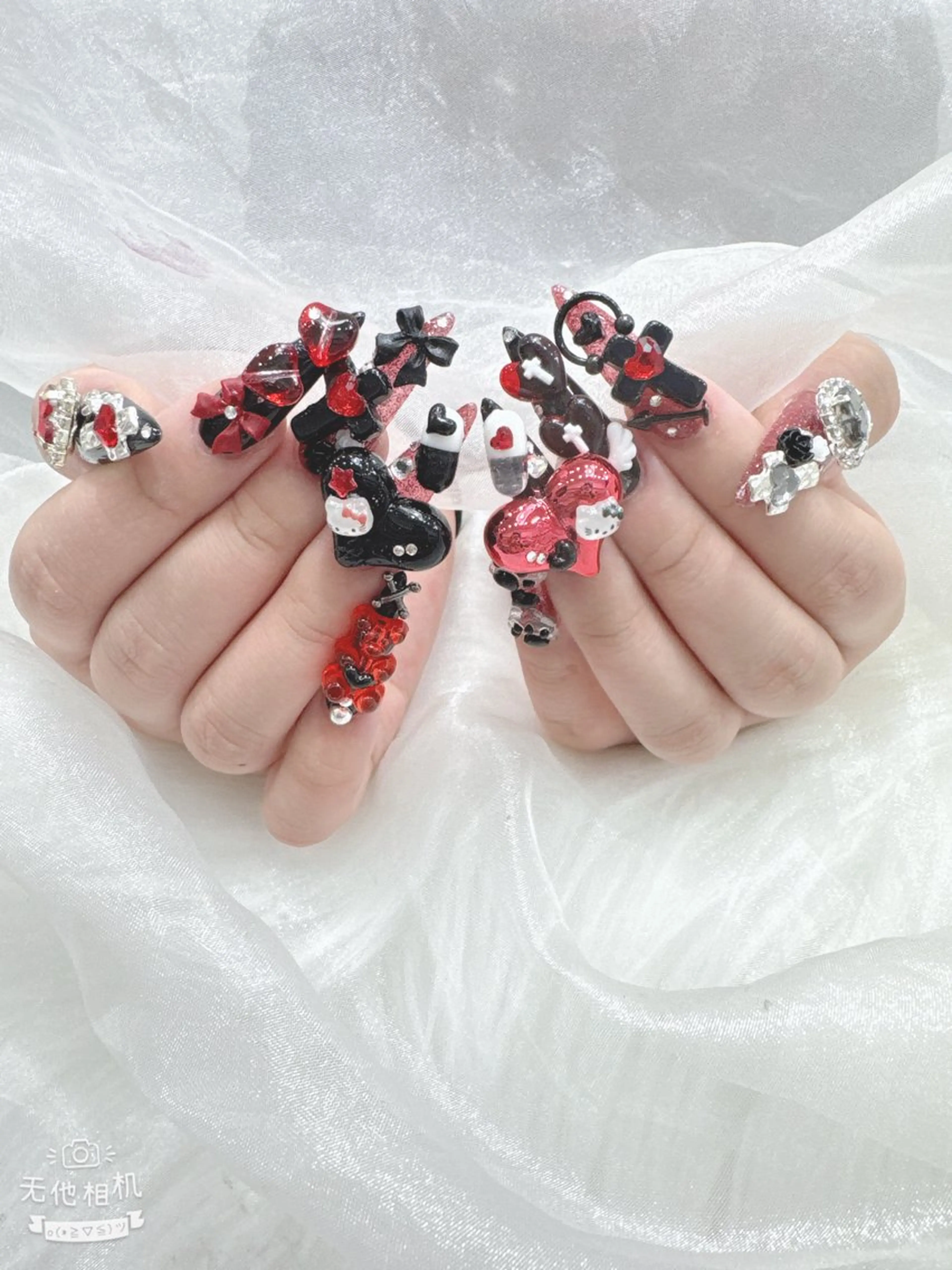 ネイル 長さ出し ガーリー 韓国ネイル ロングネイル 持ち込み ハンドネイル Nami nail salon所属・Nami nail salonのネイルデザイン