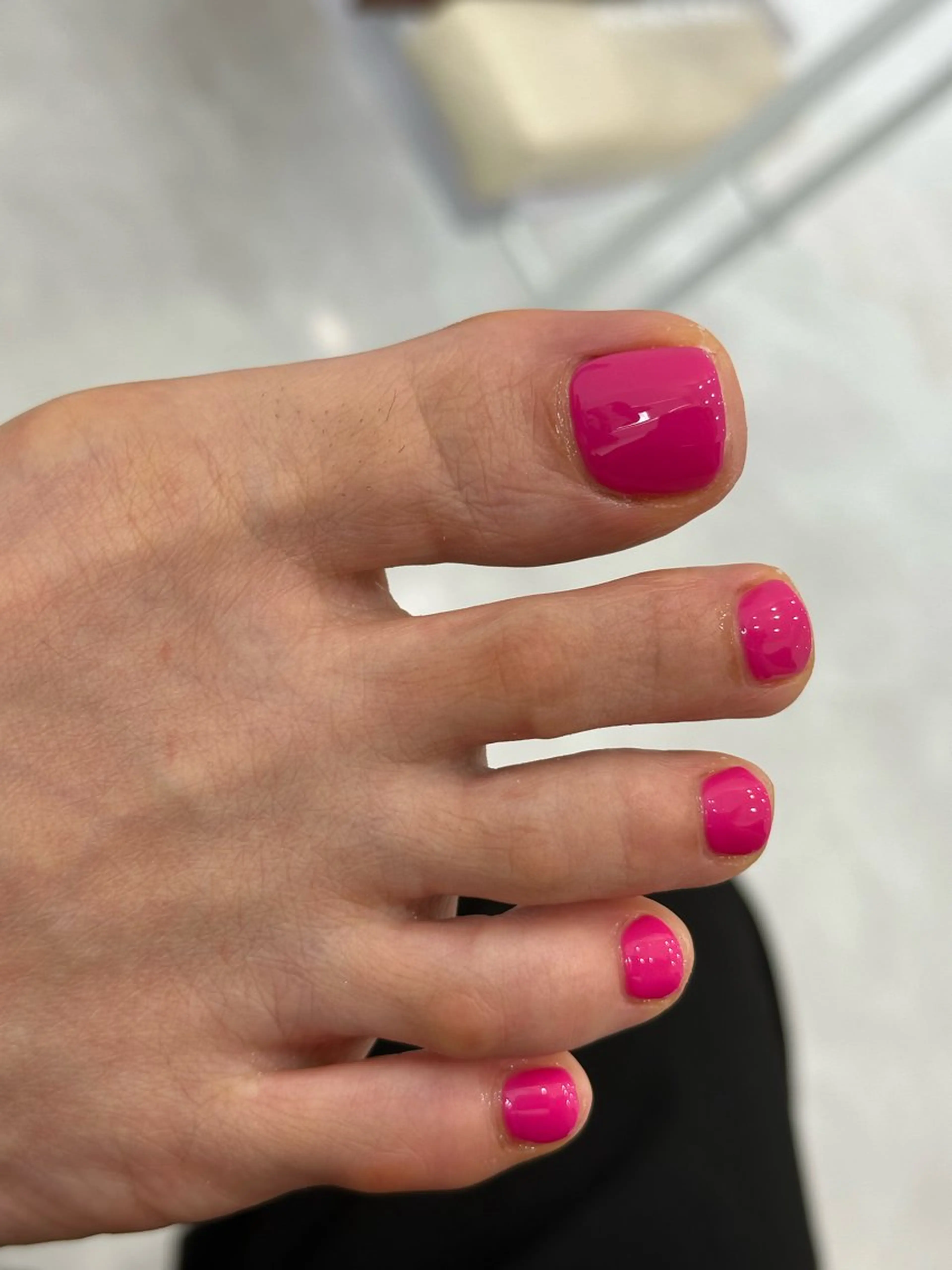 先取りfoot nail ワンカラーの写真