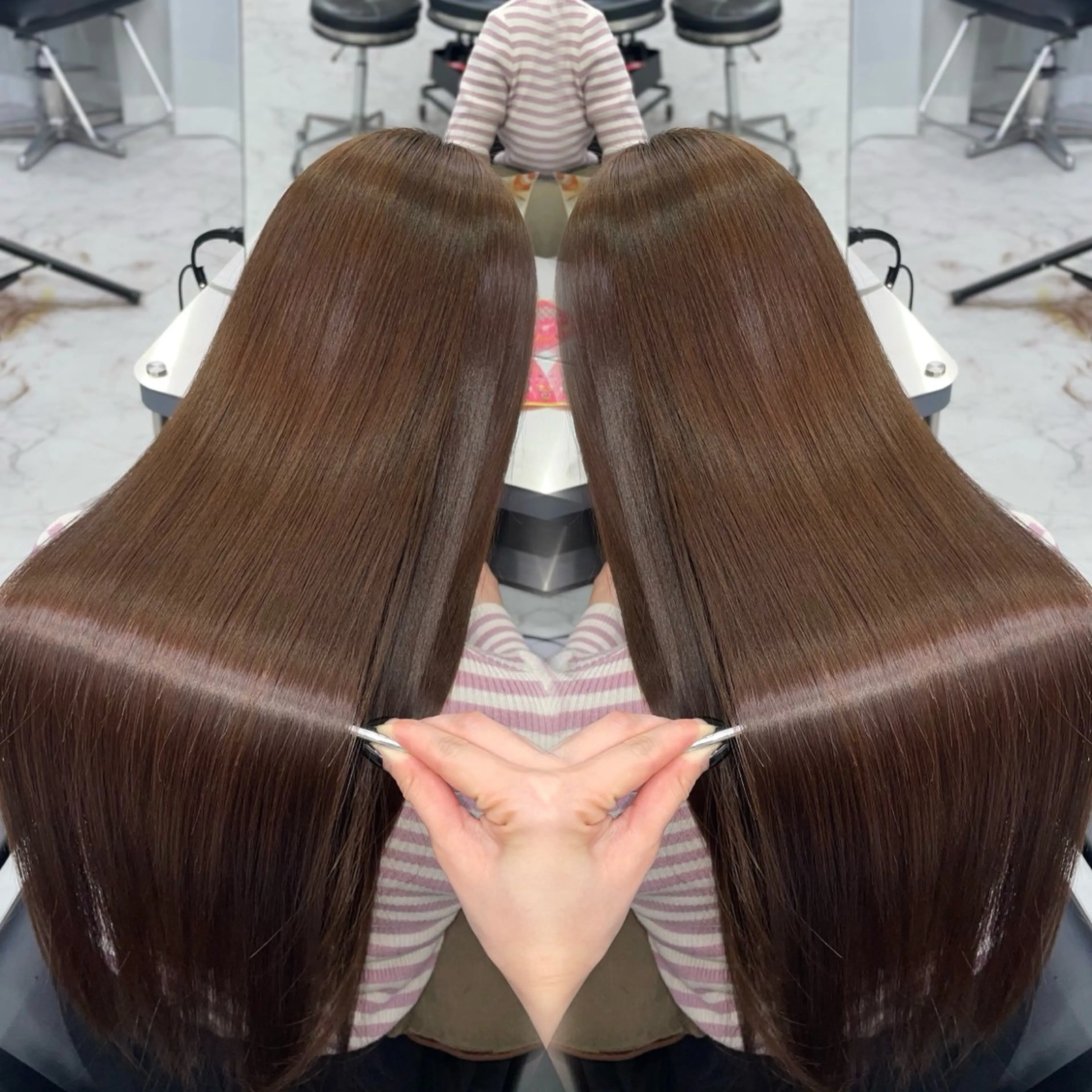 ロング 縮毛矯正 トリートメント RAF TOKYO 2nd 今泉店所属・RAF KAEDEのヘアスタイル