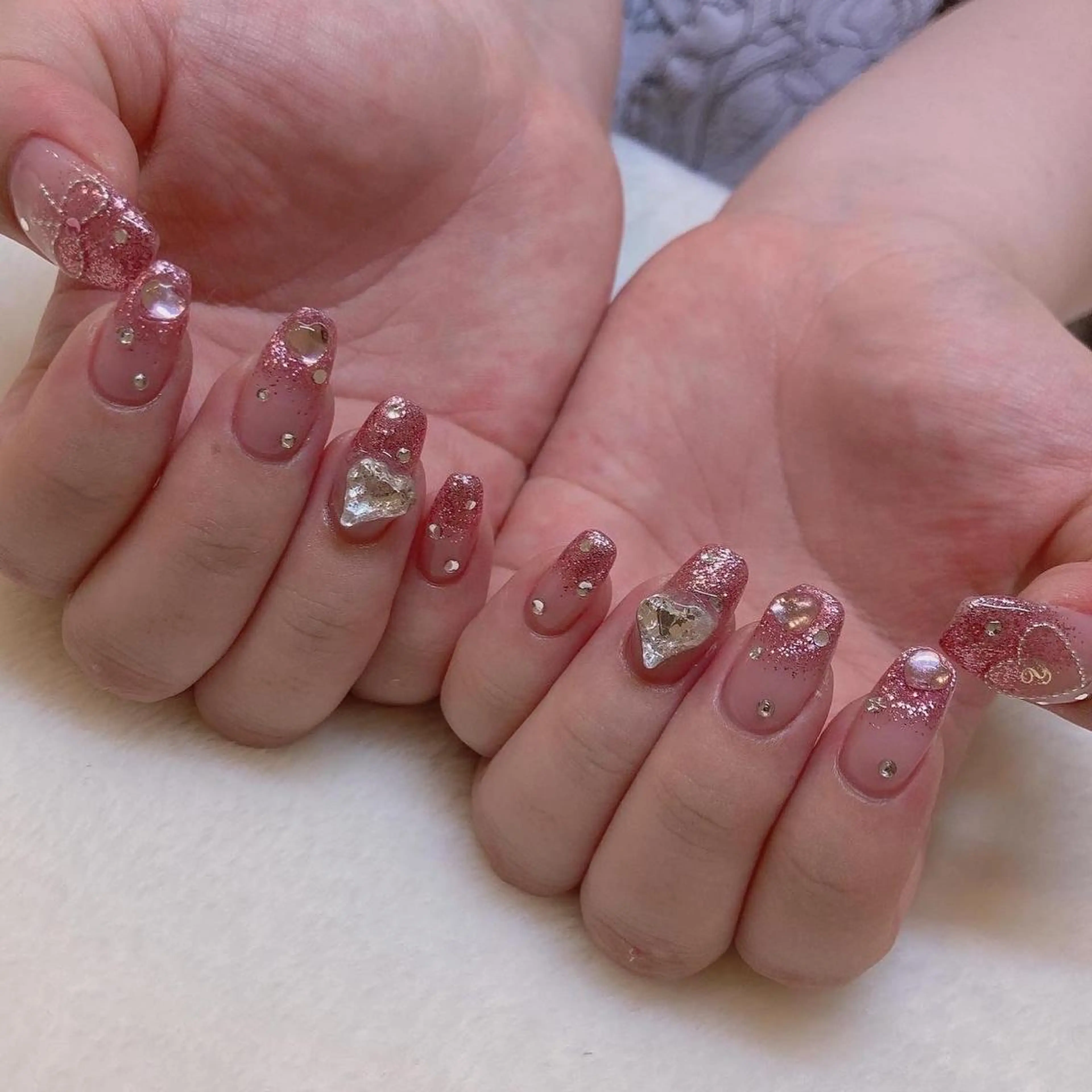 ネイル ハンドネイル 韓国ネイル/ワンホン ネイル🎀表参道3分のネイルデザイン