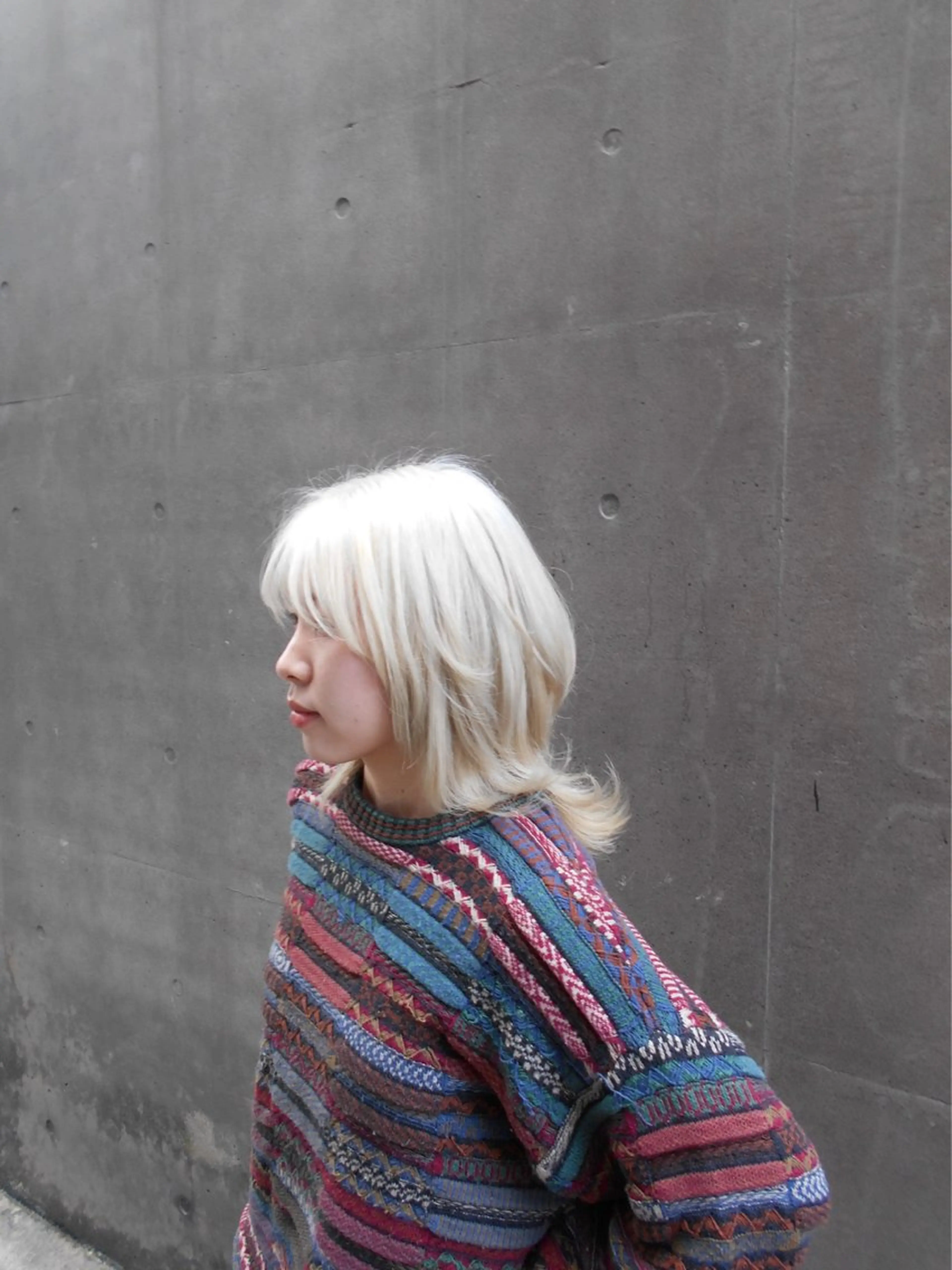 ミディアム カラー レイヤーカット ウルフカット Nishihara所属・伊藤 心良のヘアスタイル