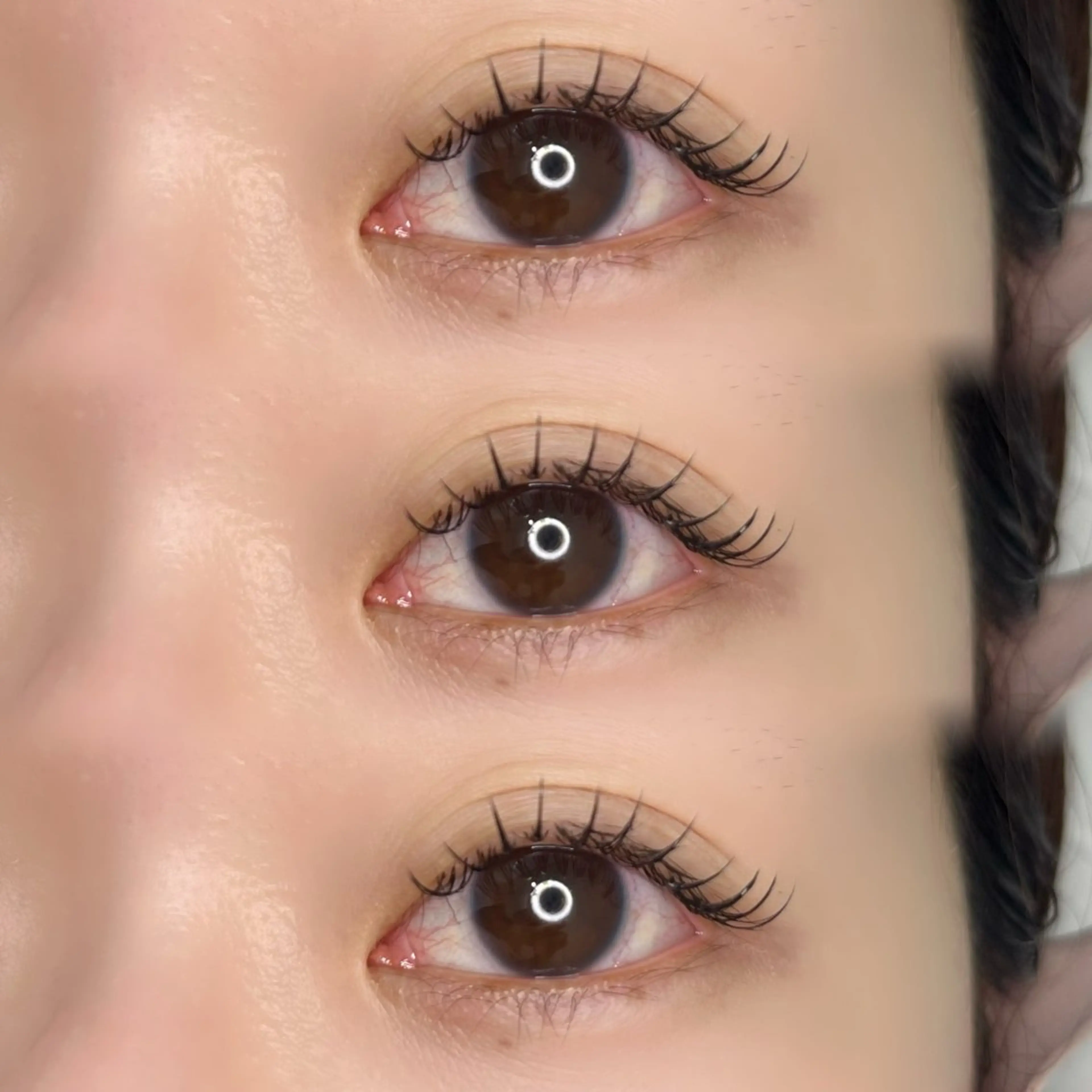 マツエク・マツパ フラットラッシュ eyelash&eyebrow salon mude所属・koharu  ︎︎のマツエク・マツパデザイン