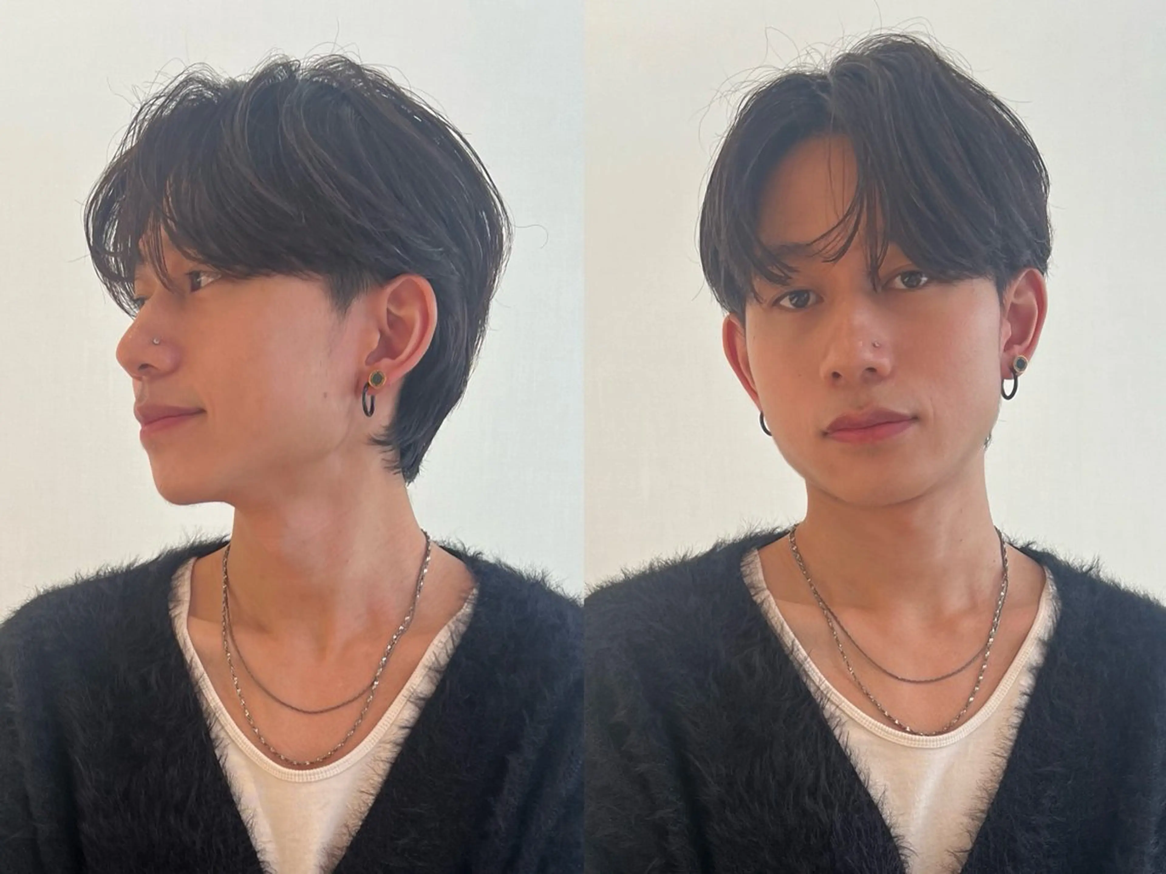 ショート ダン/メンズ/ 顔周り×透明感カラーのヘアスタイル