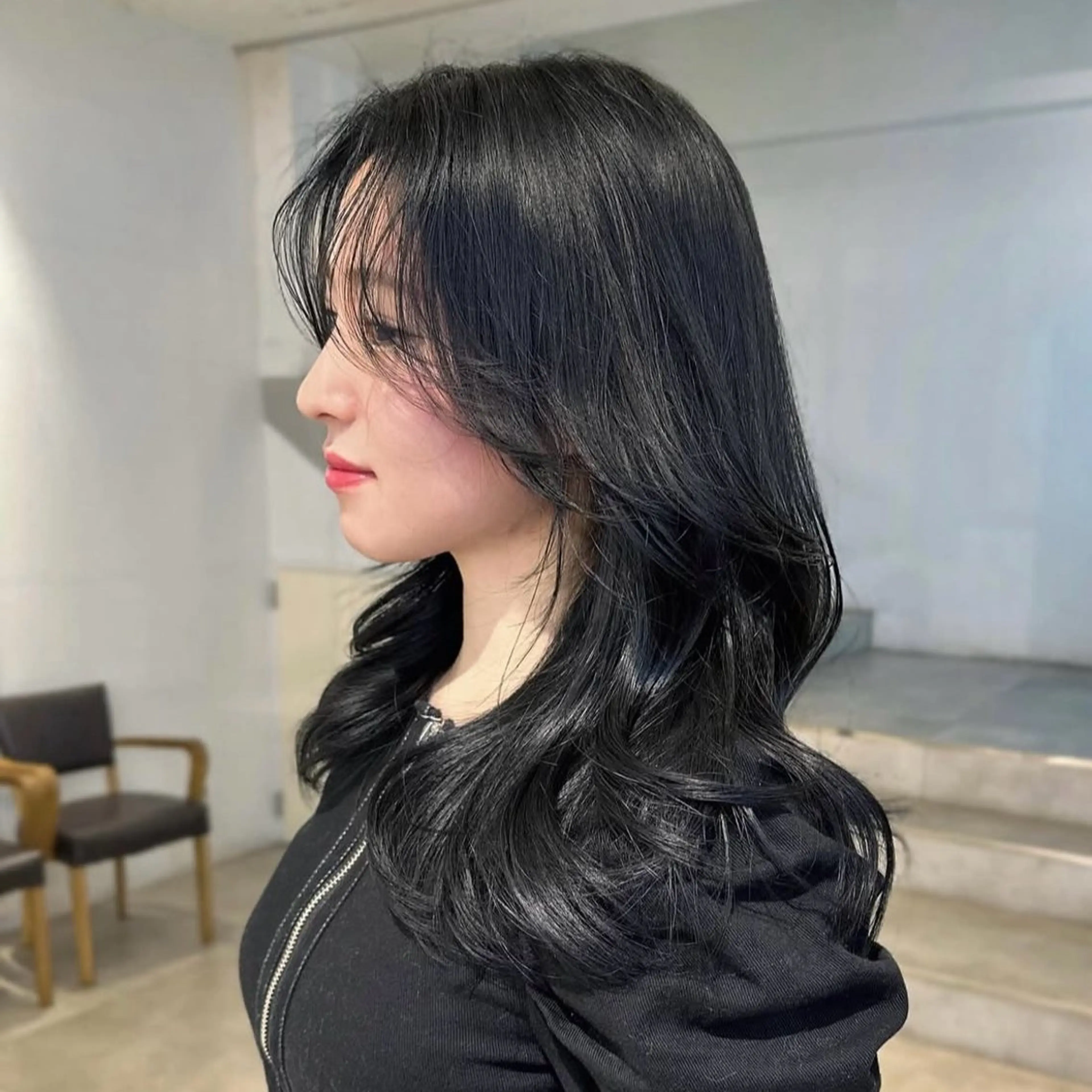 ミディアム カラー 韓国ヘア/ネイル kanako🤍🫧のヘアスタイル