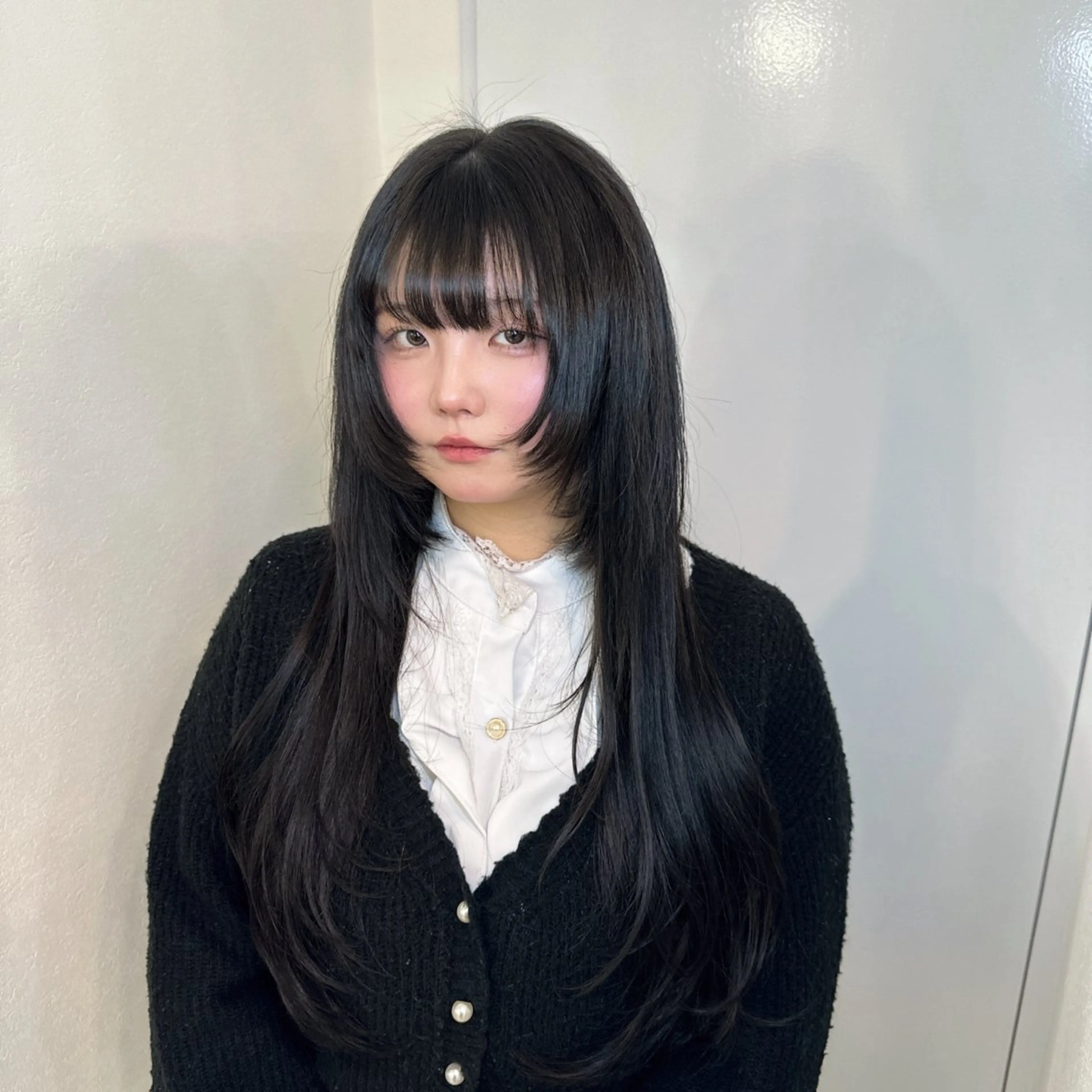 ロング シールエクステ エクステ 韓国風ヘア レイヤーカット SEDEAL所属・ハイトーン/エクステ 韓国風/y2kカイラのヘアスタイル