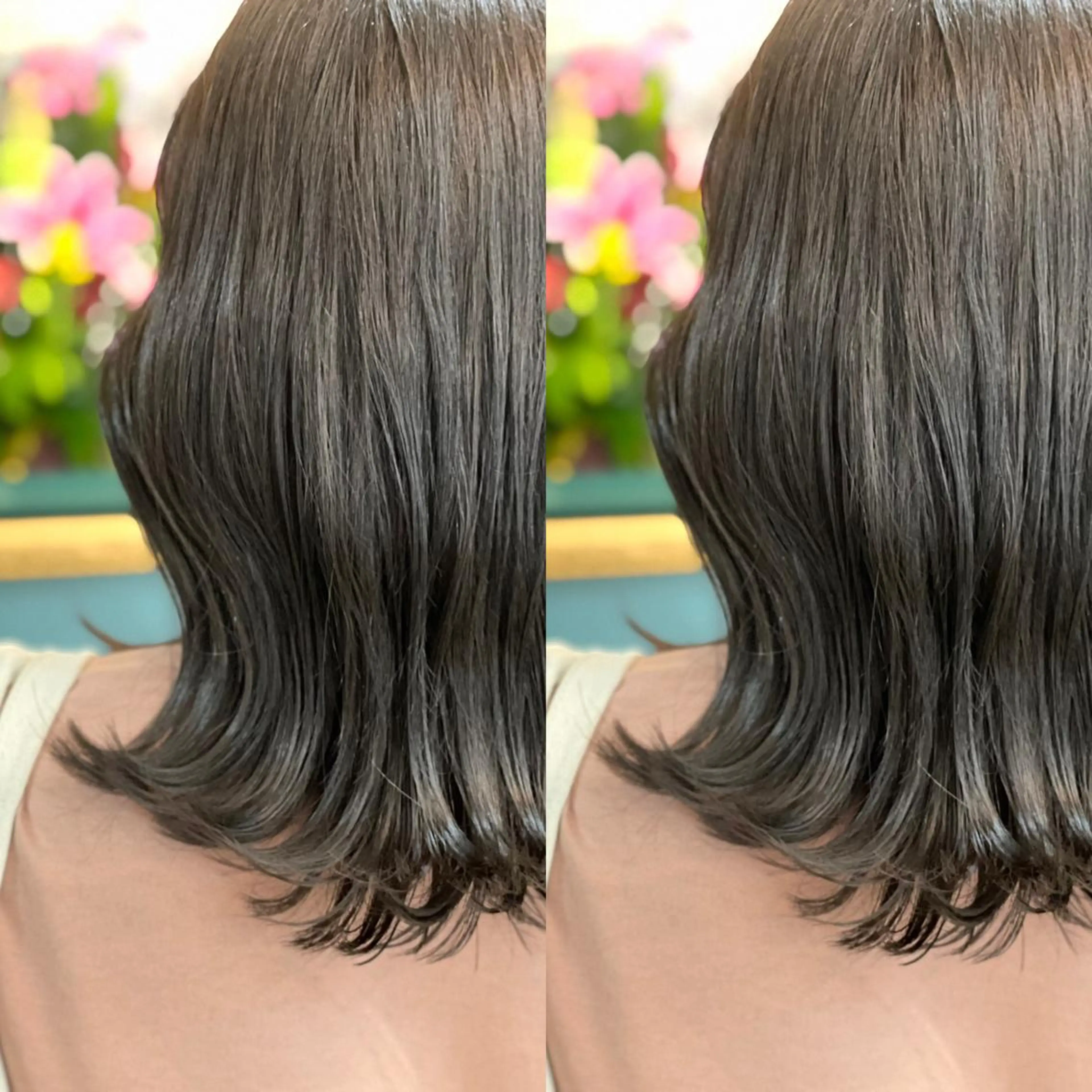 セミロング カラー Snaly カラー特化ページのヘアスタイル