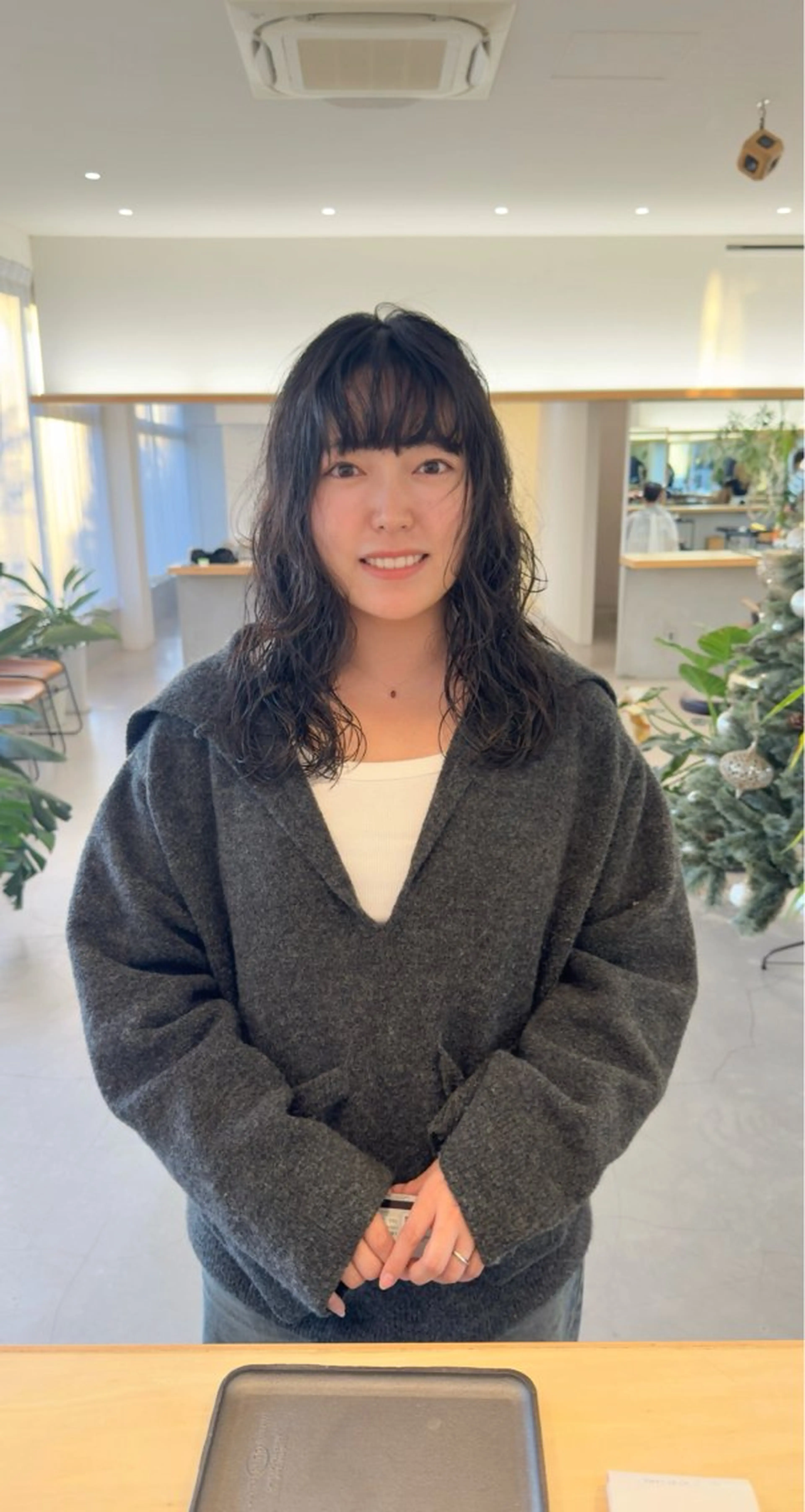 ロング カット パーマ つくばUtooe's 副店長　寺沢颯のヘアスタイル