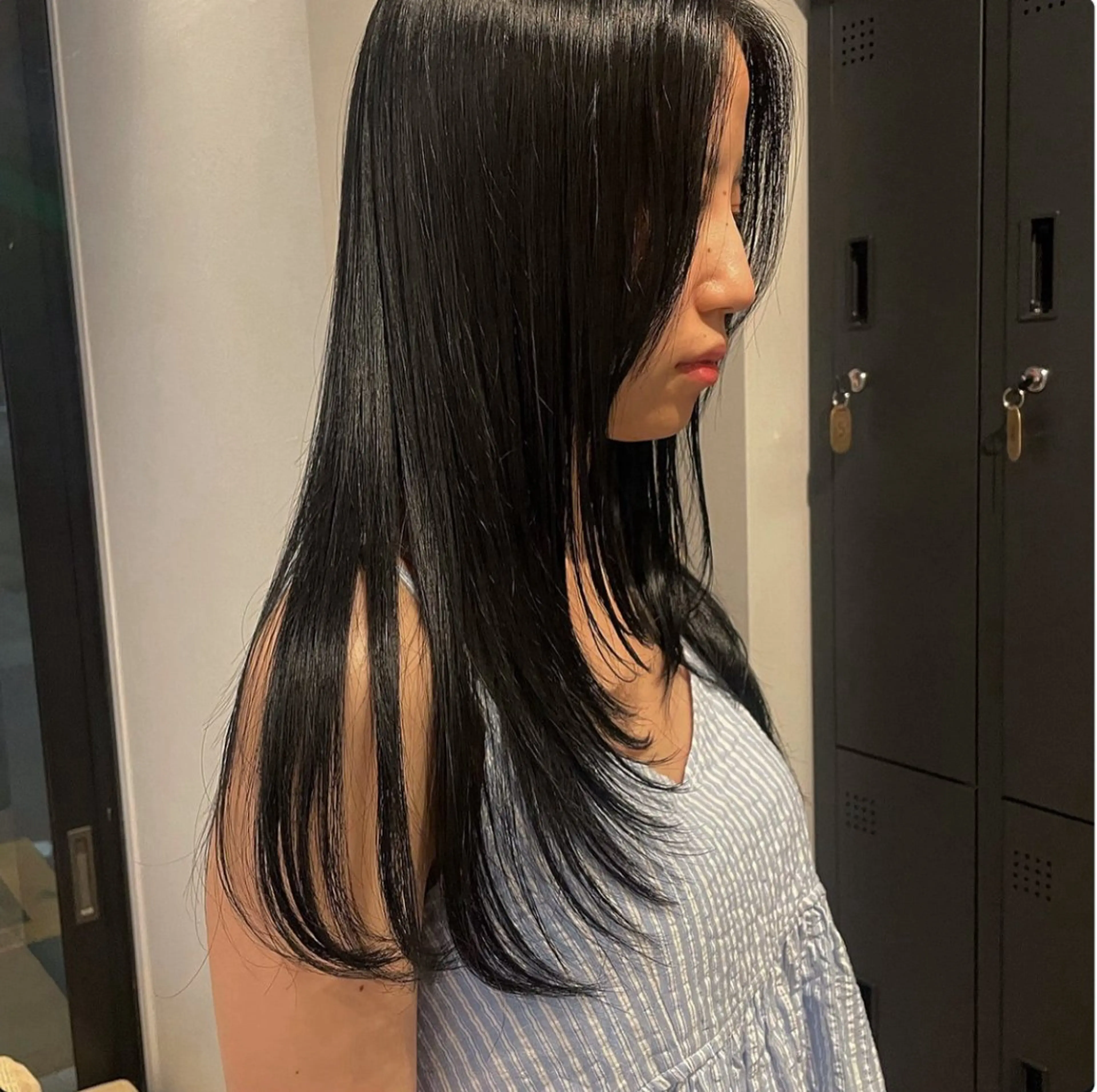カラー 黒髪 Revie  hair所属・Hiyori/透明感 /ボブ/矢場町のヘアスタイル