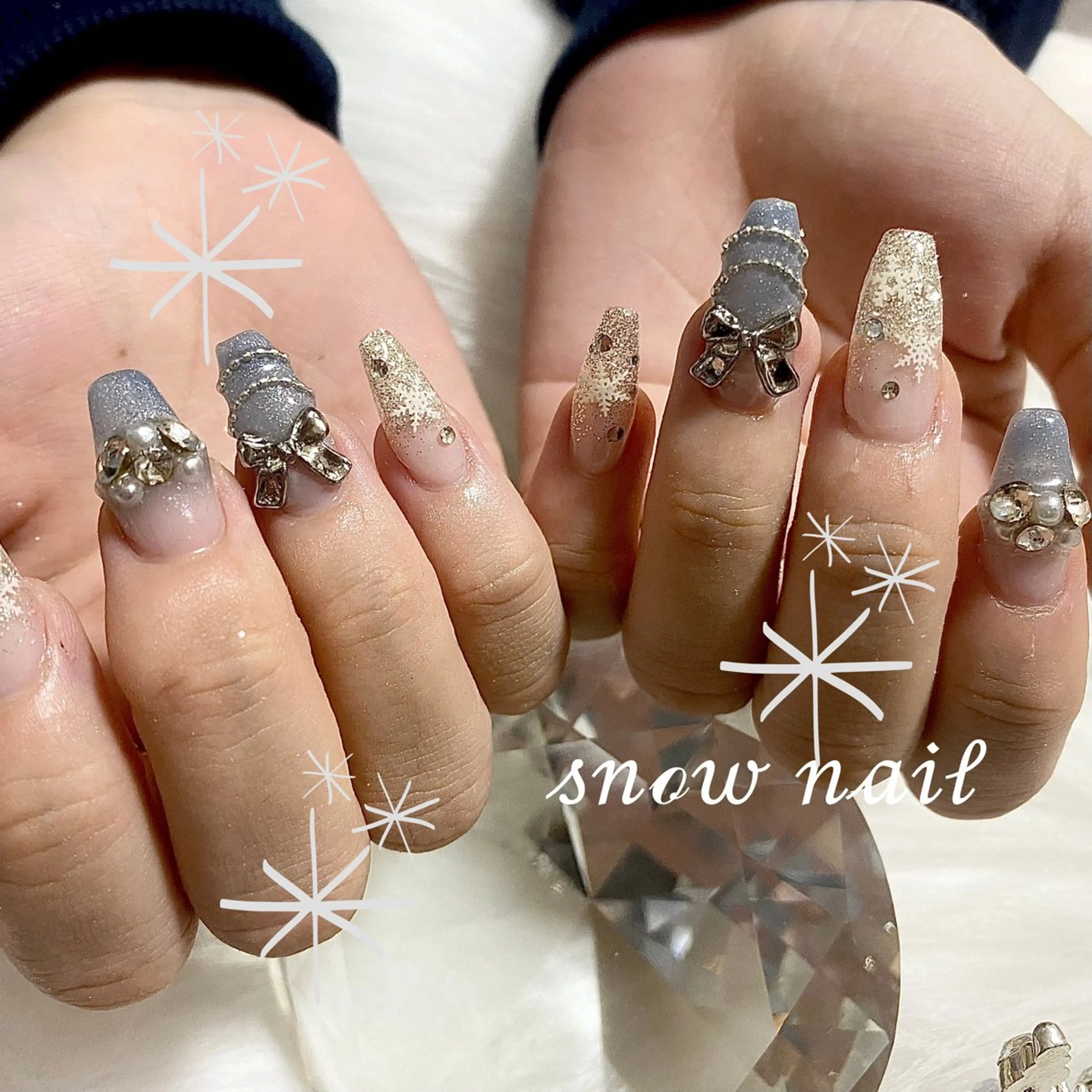 ネイル ハンドネイル ayaka ギャルネイル🎀のネイルデザイン