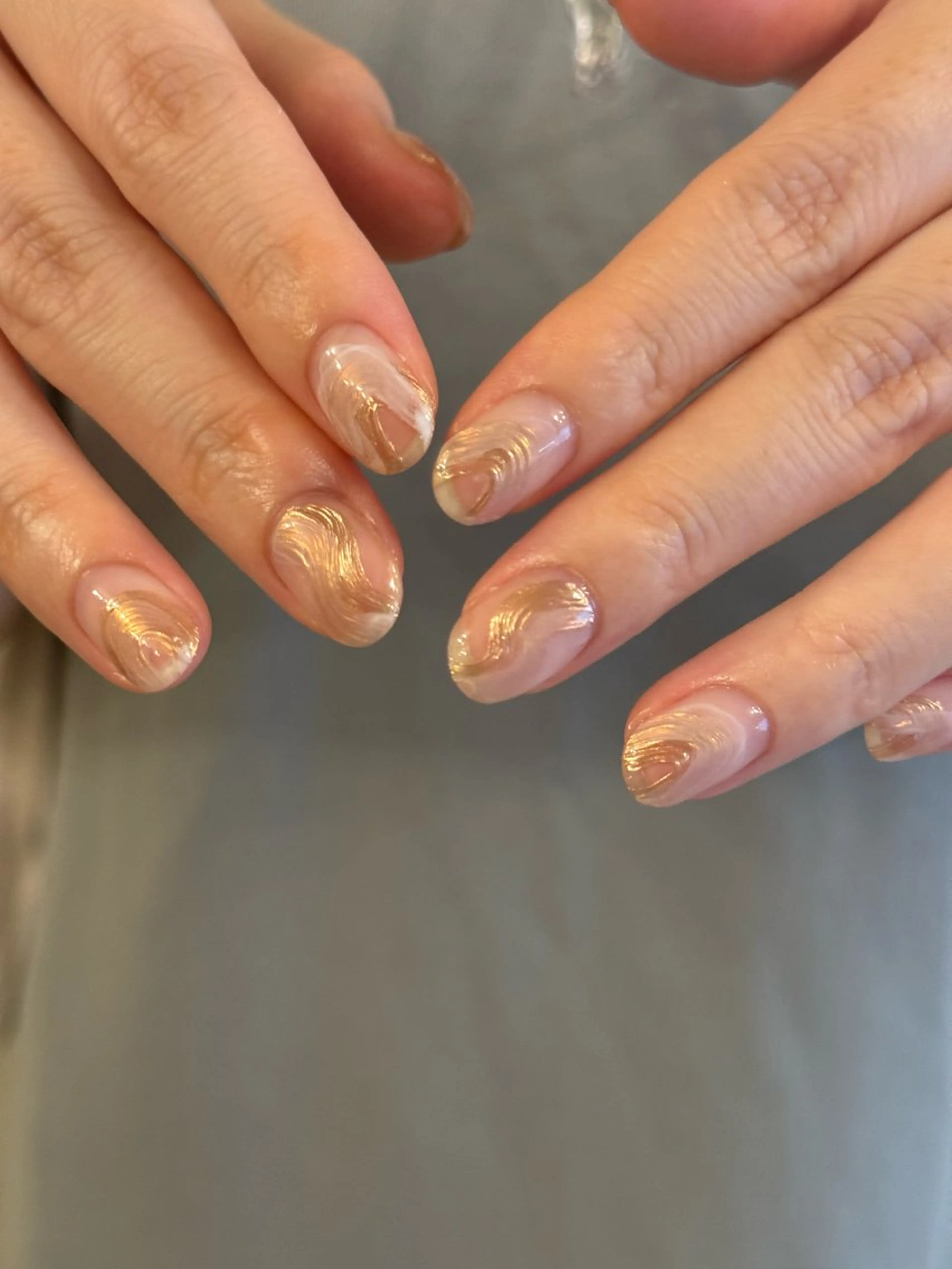 ネイル クリアネイル ニュアンスネイル ハンドネイル filonnail asukaのネイルデザイン