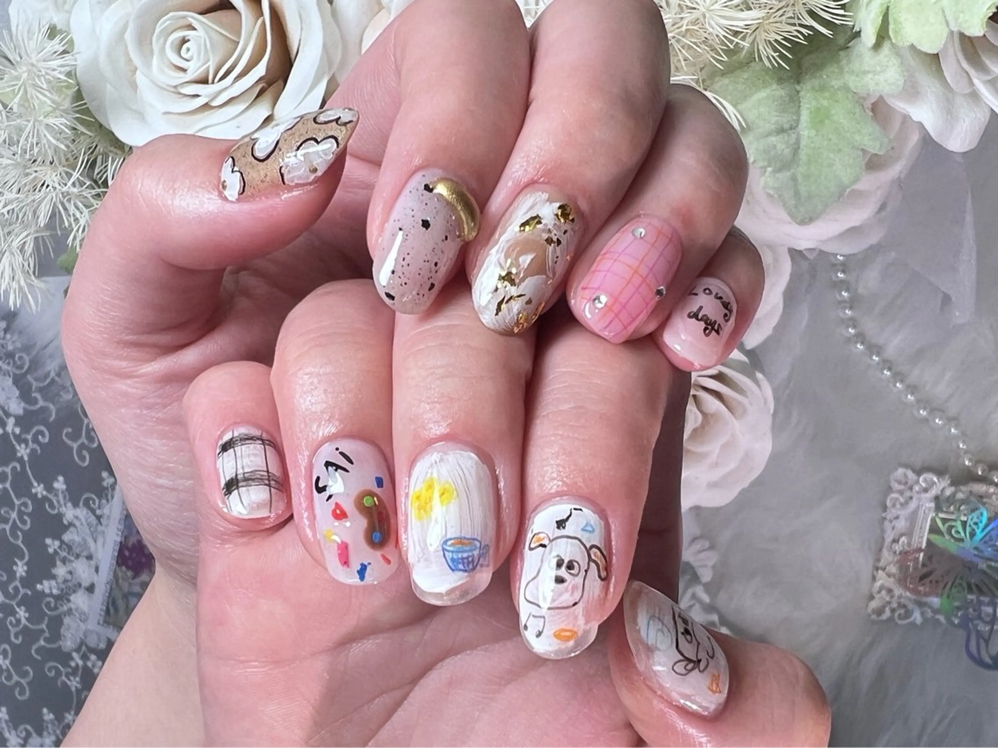 ネイル 韓国ネイル スカルプネイル ハンドネイル Painty所属・Painty nailのネイルデザイン