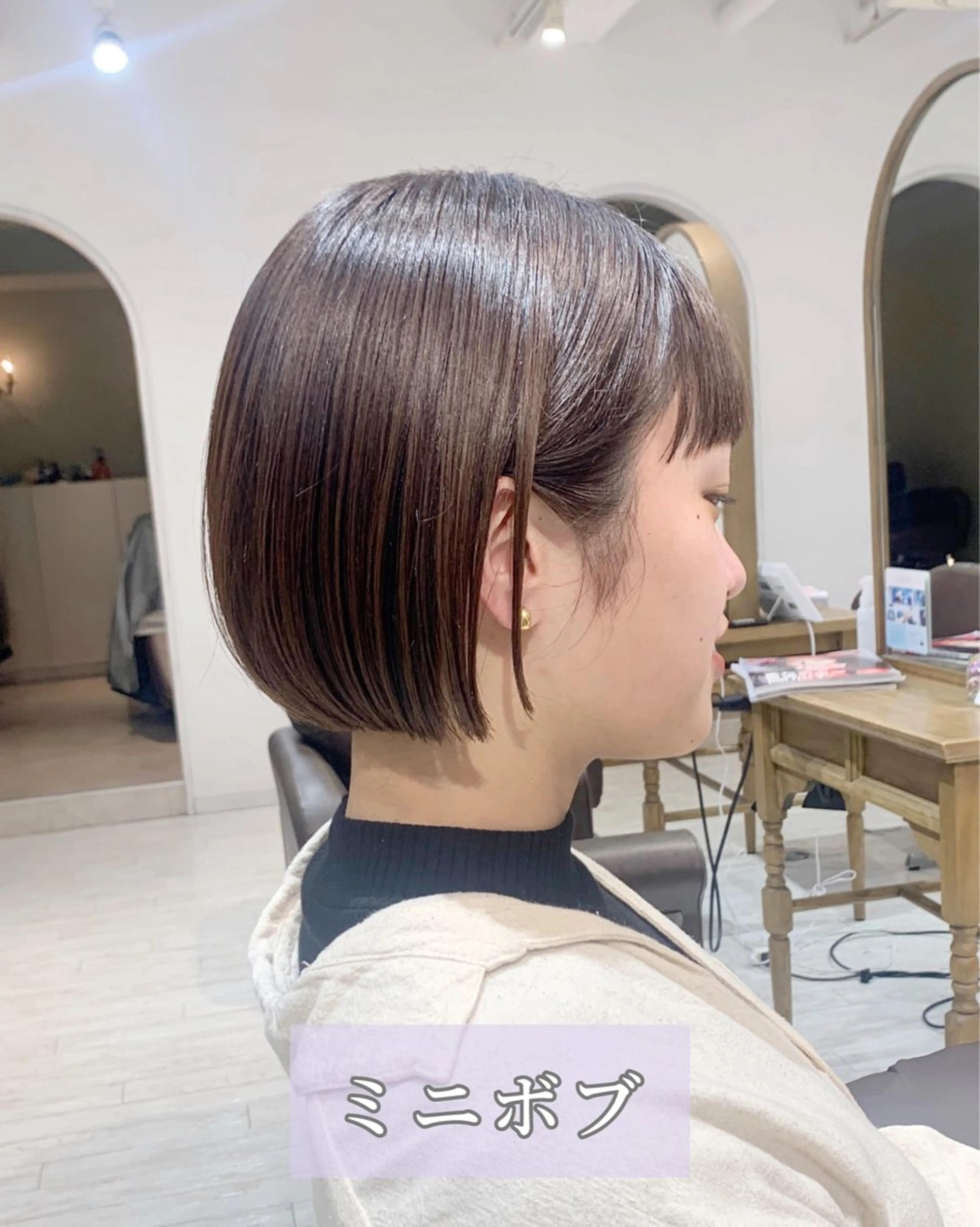 ショート カット 縮毛矯正/ショート/ レイヤー/畑中正敏のヘアスタイル