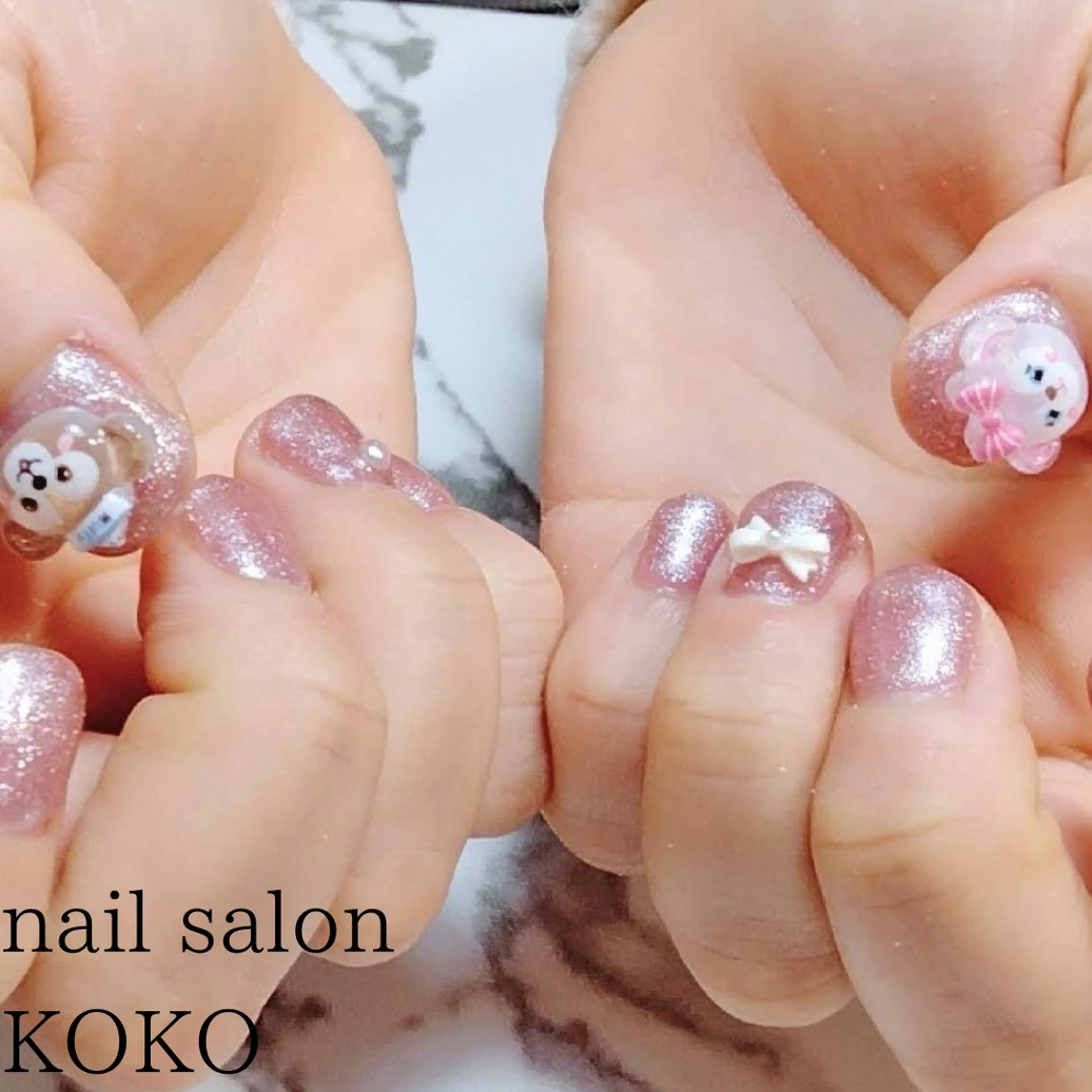 ネイル ストーンネイル mi hoのネイルデザイン