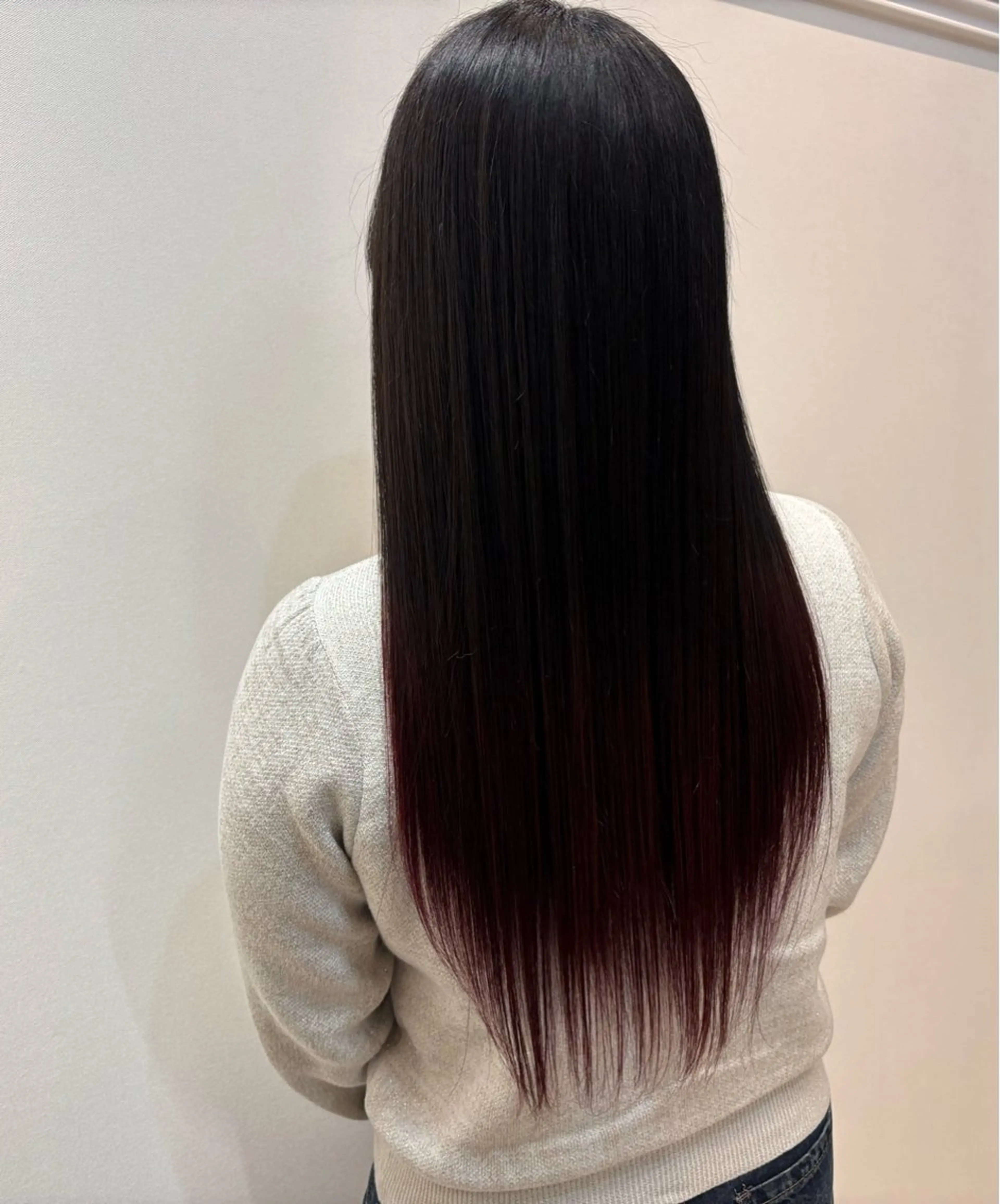 ロング 髪質改善 トリートメント アベ ミスズのヘアスタイル