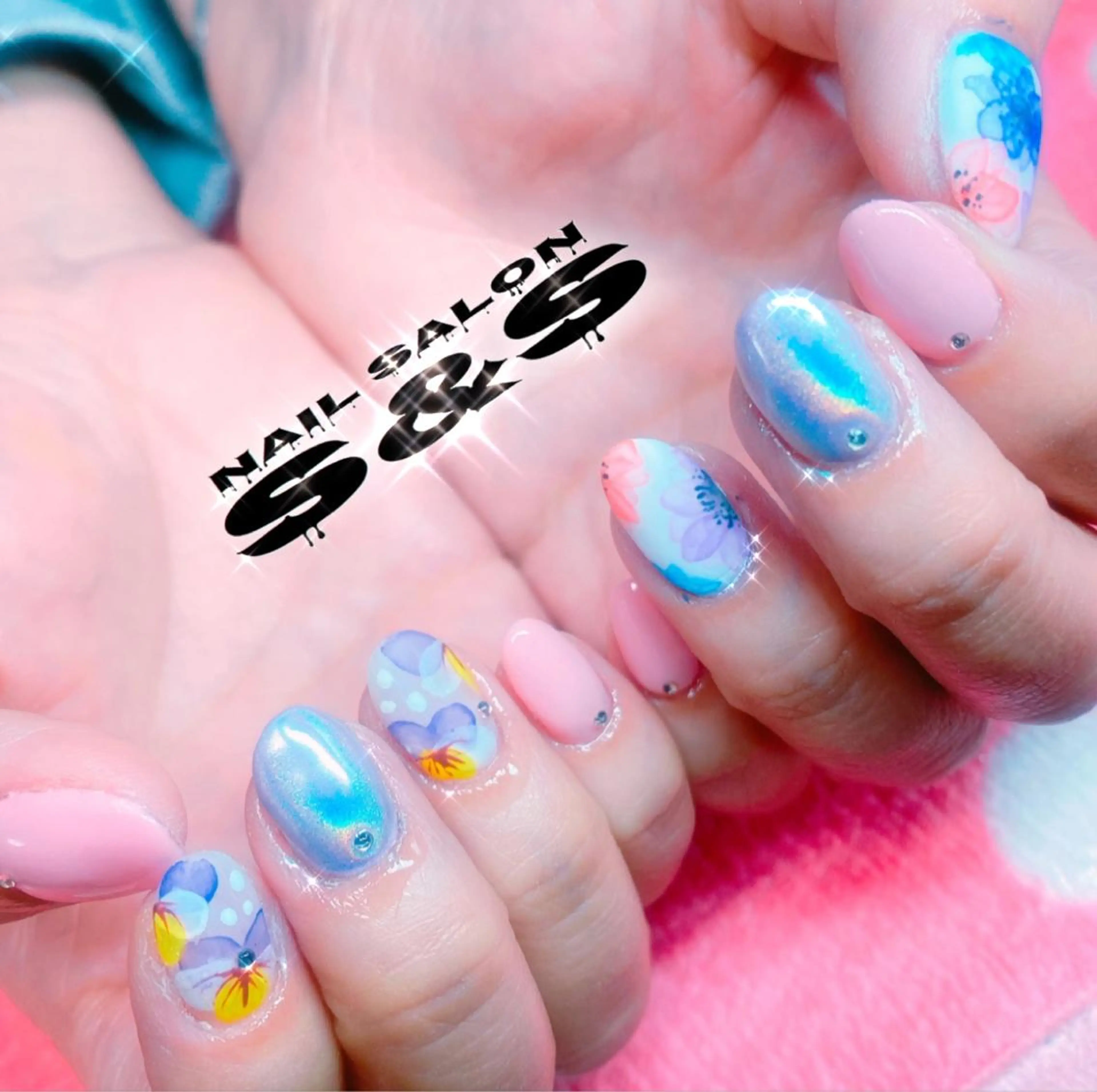 ネイル 長さ出し メンズネイル 持ち込み スカルプネイル S&S 村田小百合のネイルデザイン