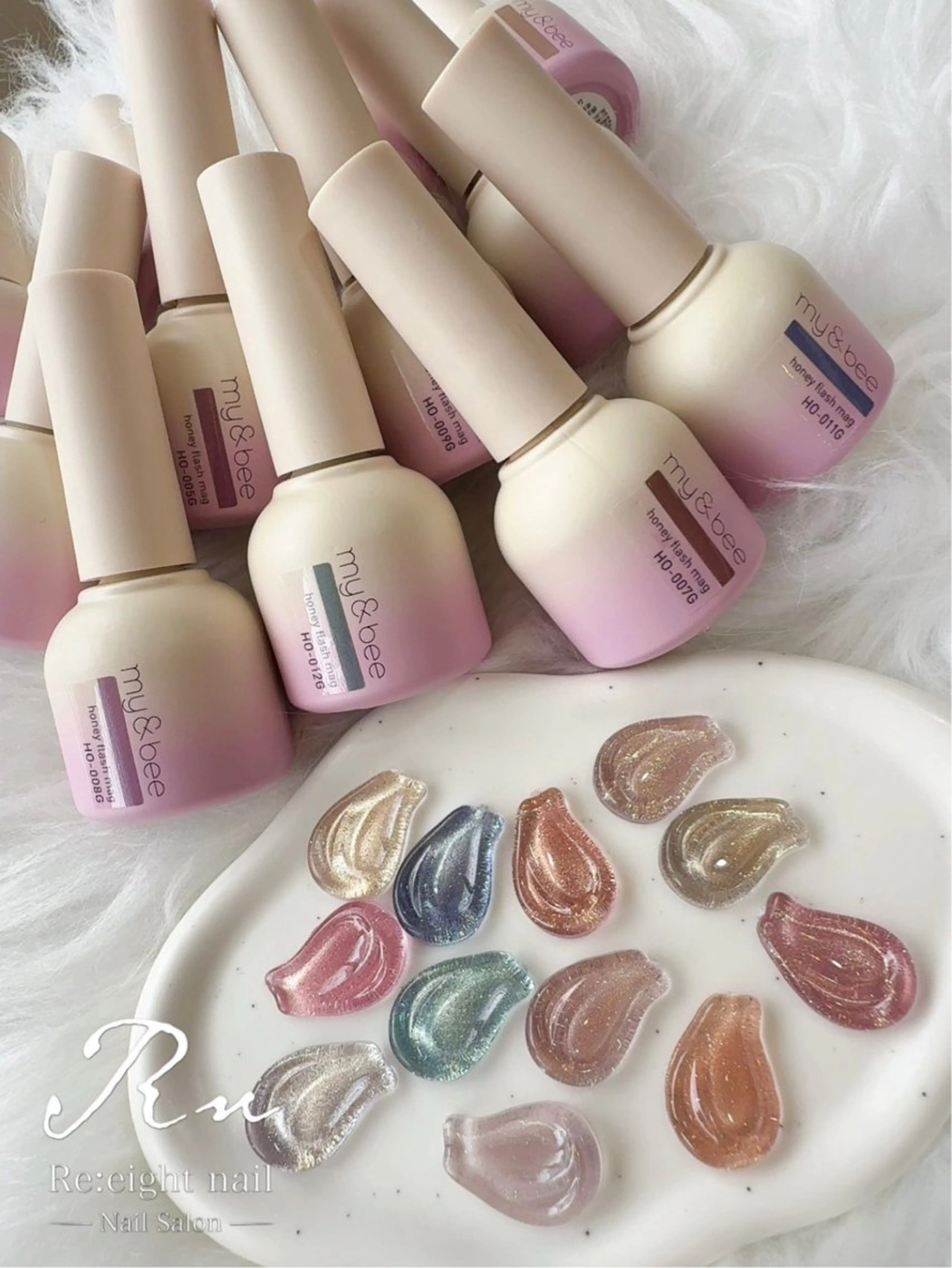 ネイル フラッシュネイル ジェルネイル マグネットネイル 大田 香林のネイルデザイン