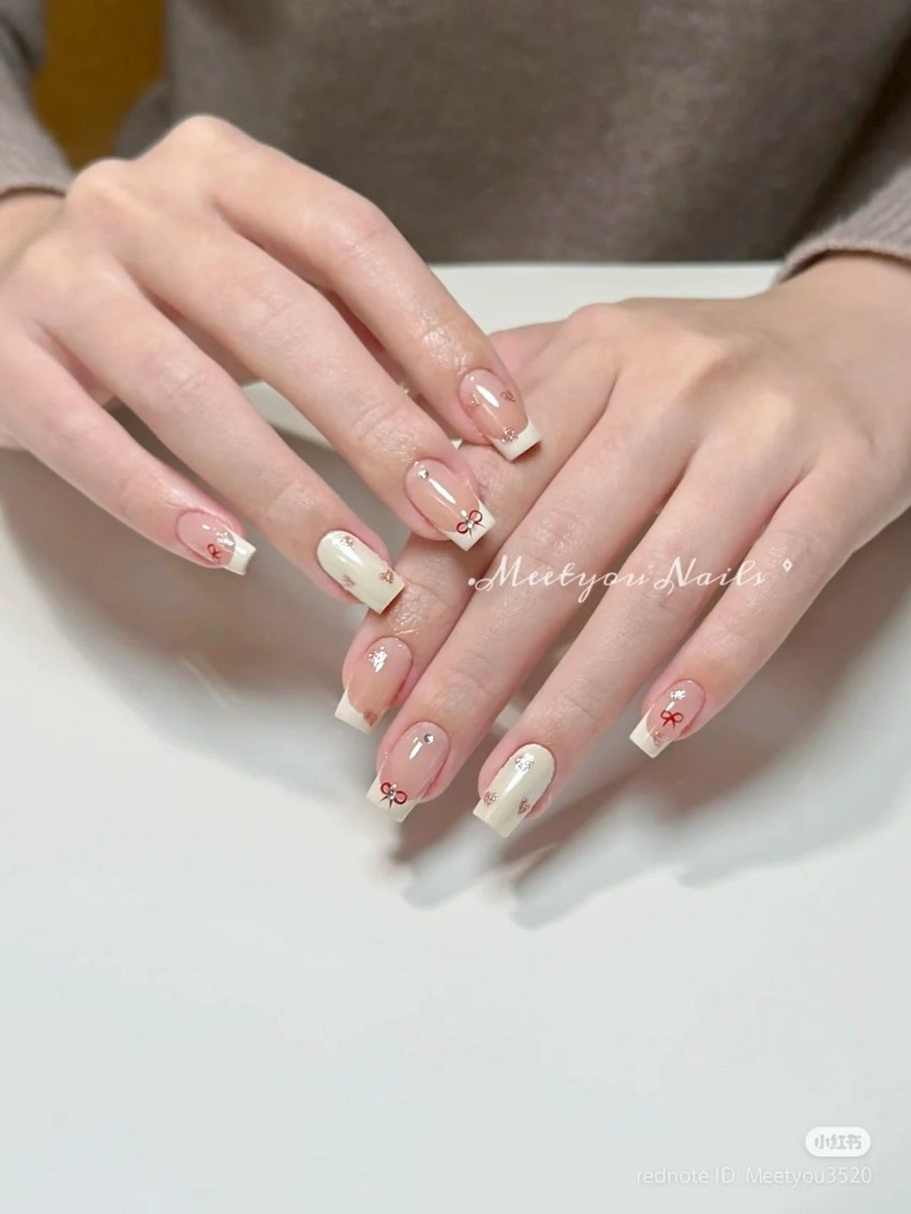 ネイル 韓国ネイル 持ち込み ニュアンスネイル ネイルチップ Minn ANA.CHUOのネイルデザイン