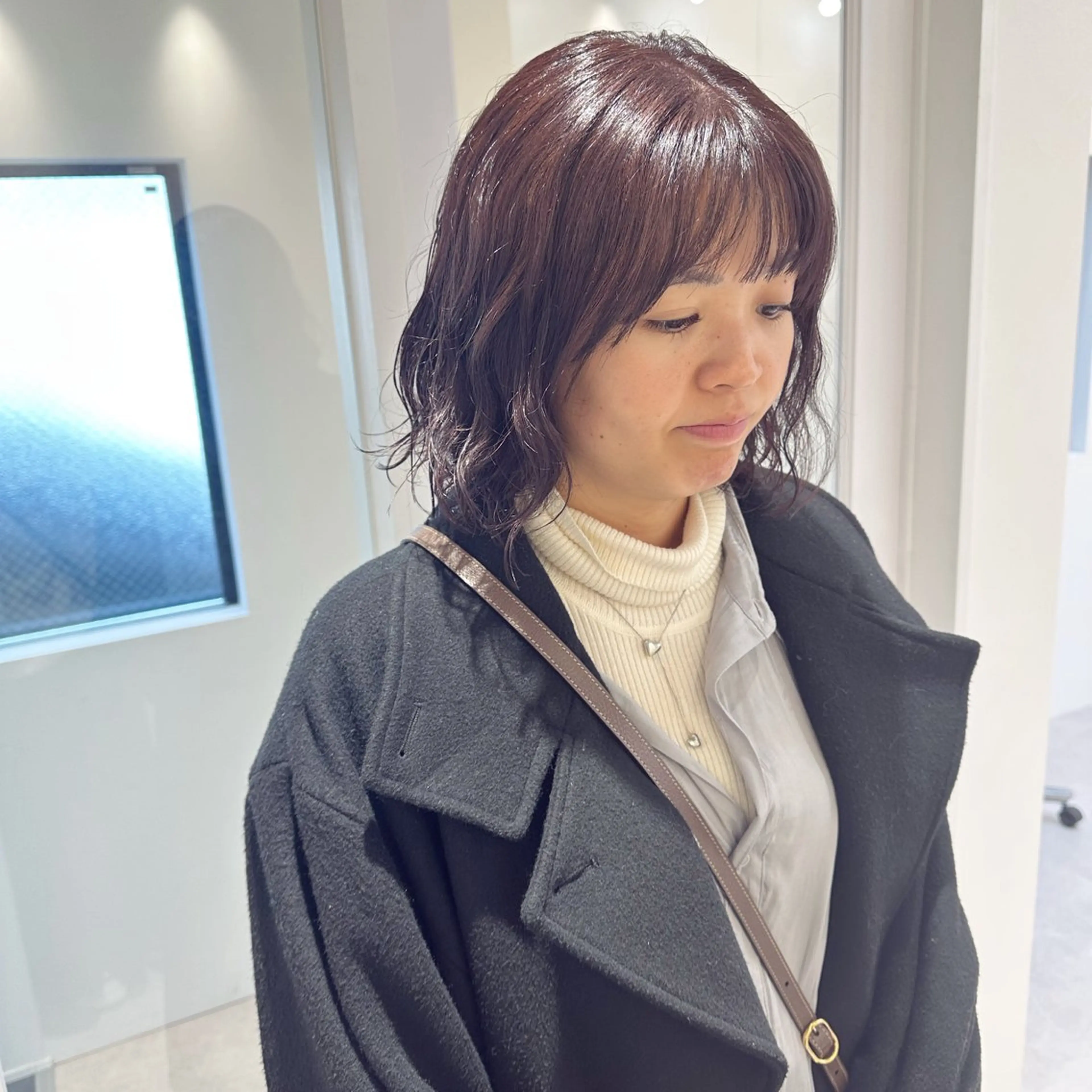 ミディアム カラー パーマ お洒落パーマ/ 艶カラー/michiのヘアスタイル