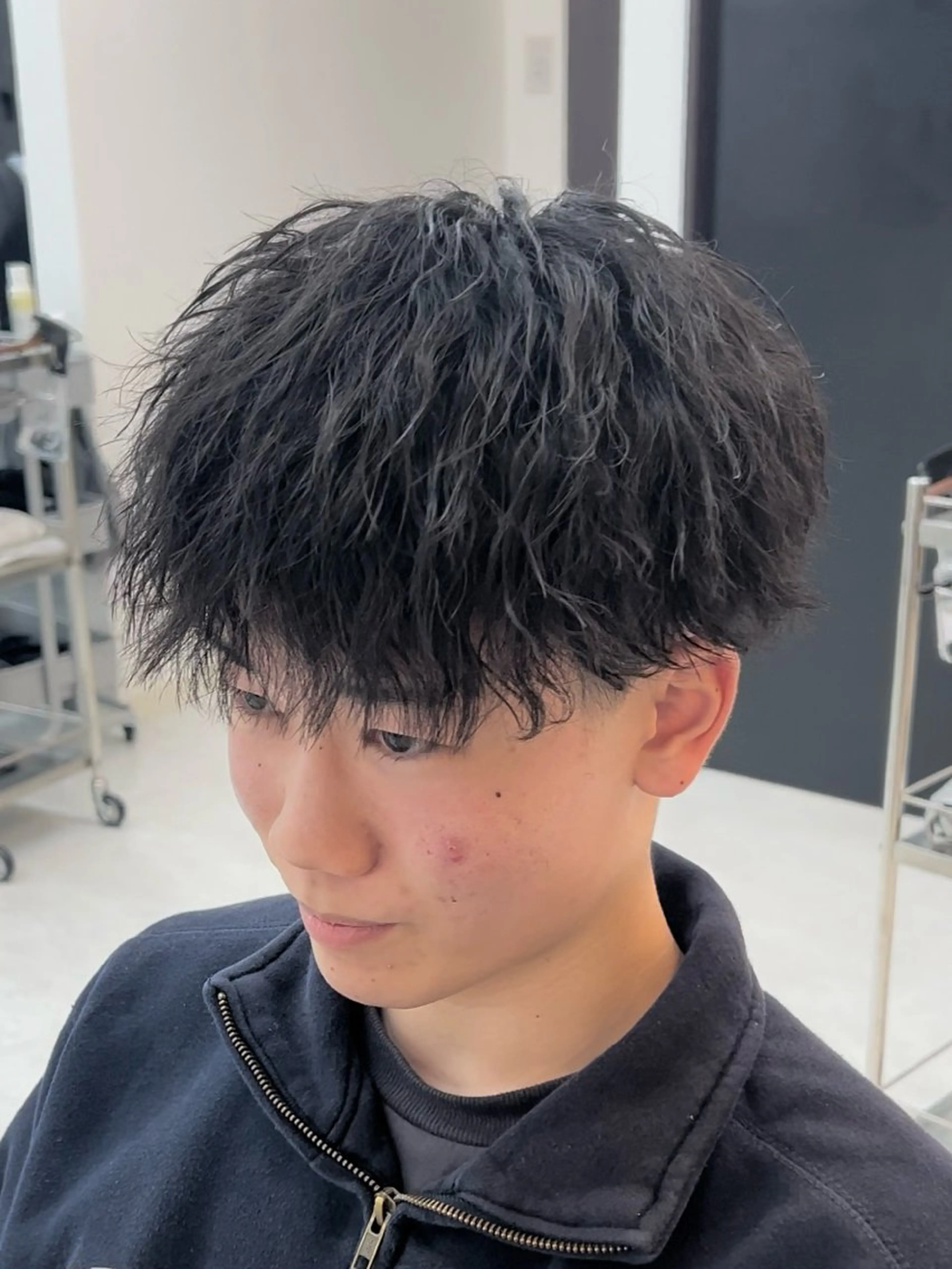 ショート パーマ メンズ メンズパーマ カット パーマ フウト/メンズカット /メンズパーマのヘアスタイル