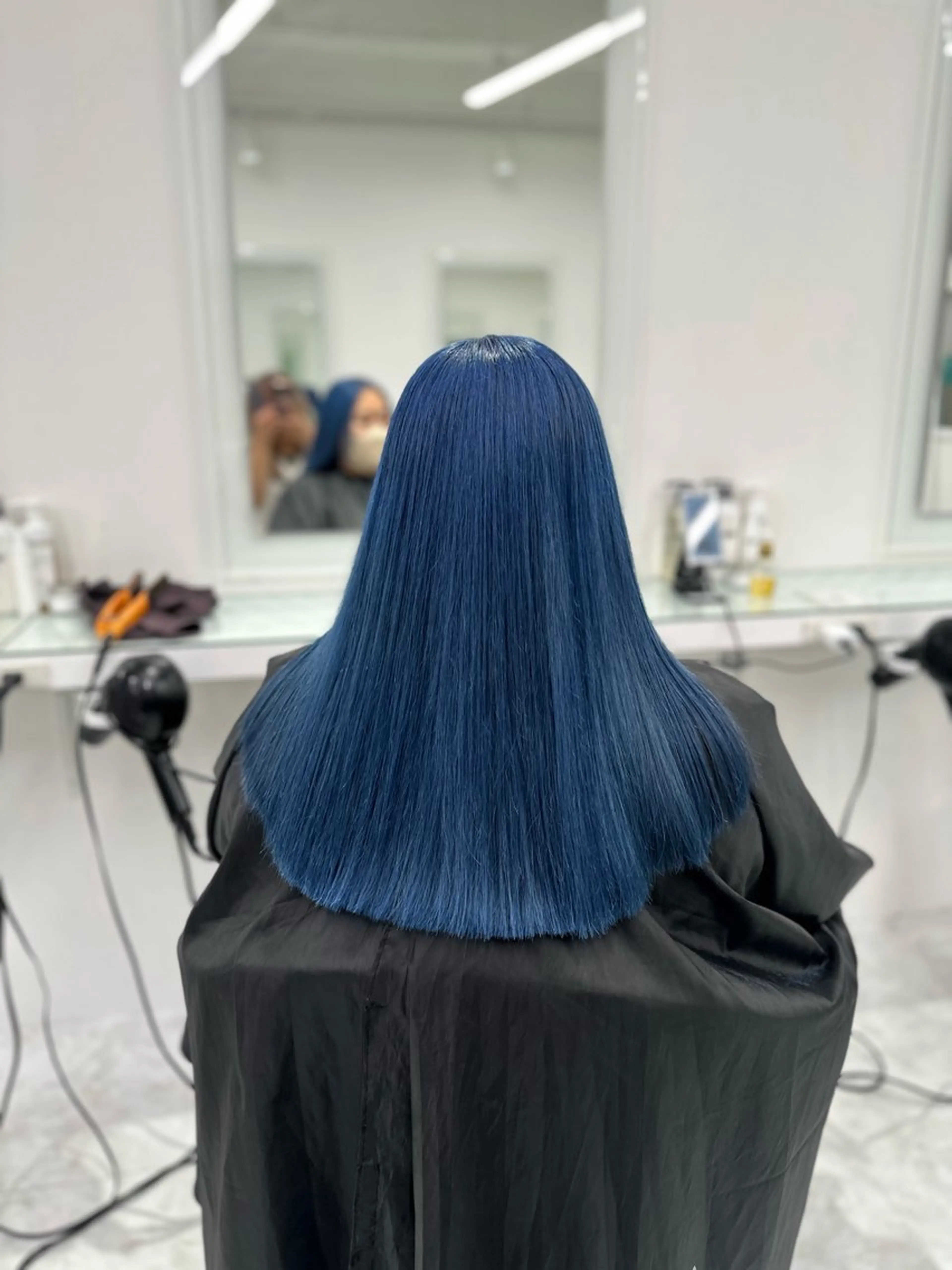 セミロング カラー ヘアカラー トリートメント ヘッドスパ ヘアセット ❄最強かわいいカラー ❄️MINA❄️のヘアスタイル