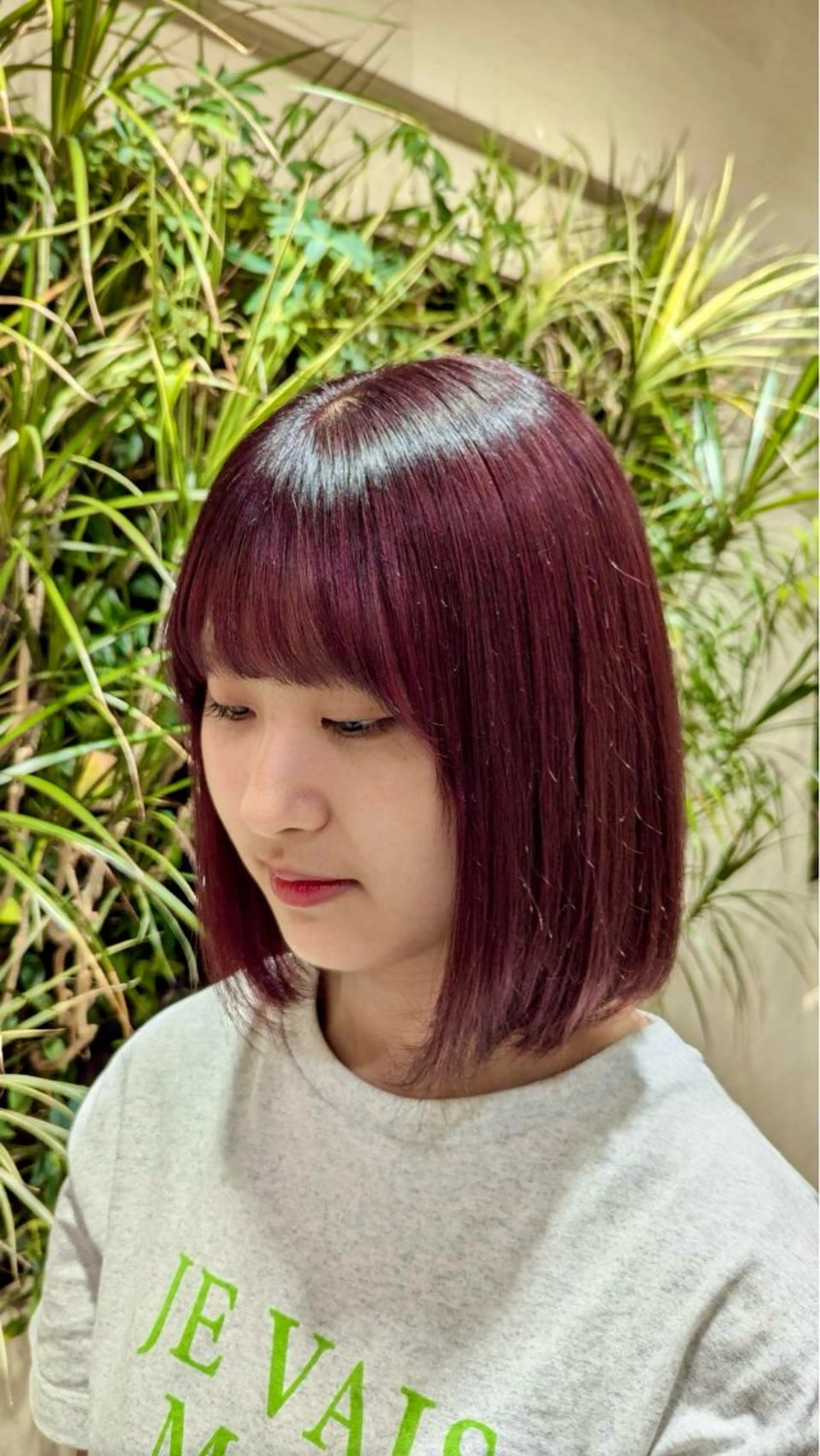 カラー ピンクカラー レイヤーカット/艶髪 /髪質改善/のマツエク・マツパデザイン