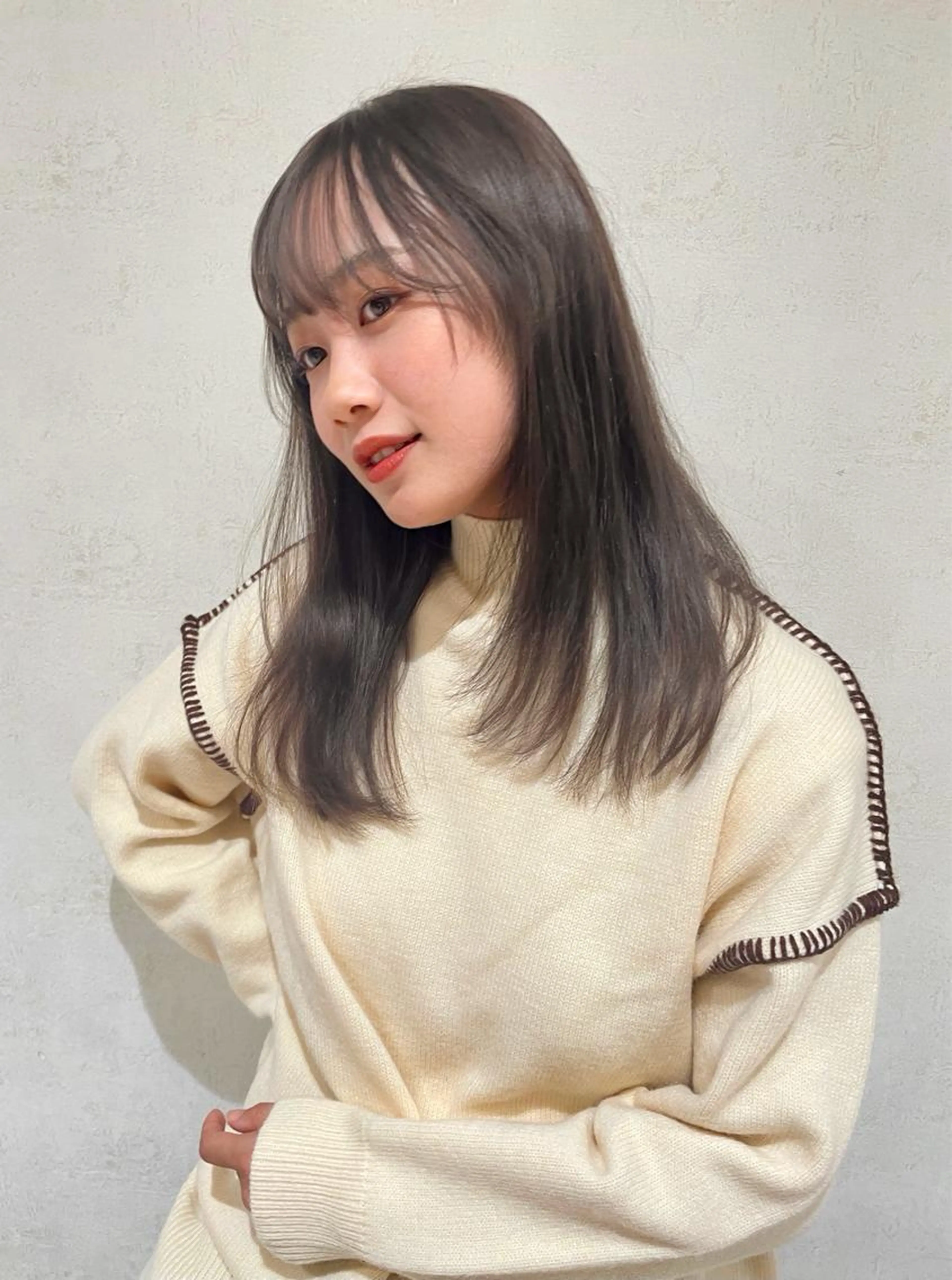 ふんわり質感を保ちたい方にピッタリ🍒前髪カット＋前髪の髪質改善ストレート🍒3回までご利用可能🍒の写真