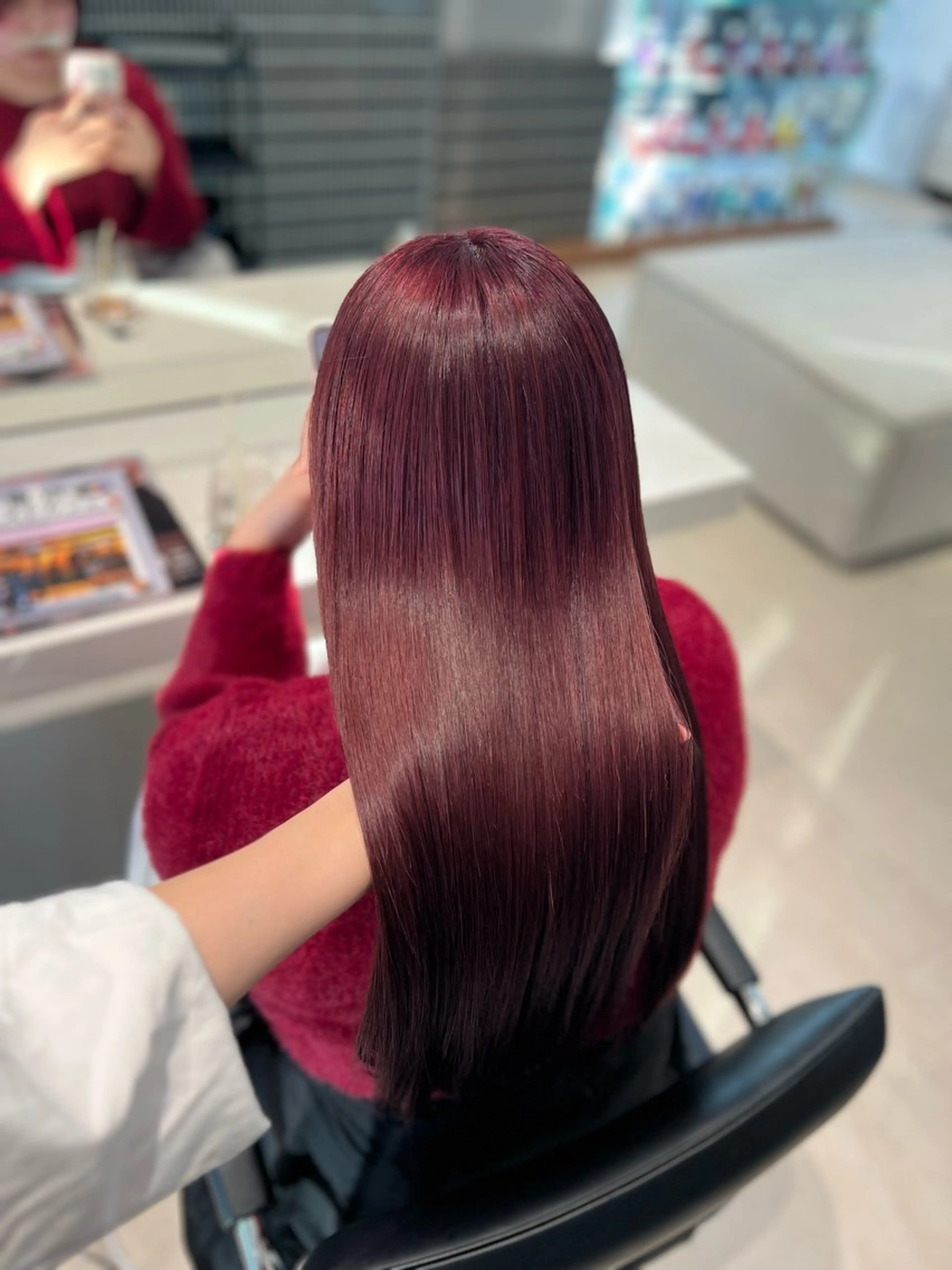 ロング カラー ブリーチ 透明感カラー ダブルカラー ハイライトカラー ハイトーンカラー ヘアカラー トリートメント ELEN 向ヶ丘遊園のヘアスタイル