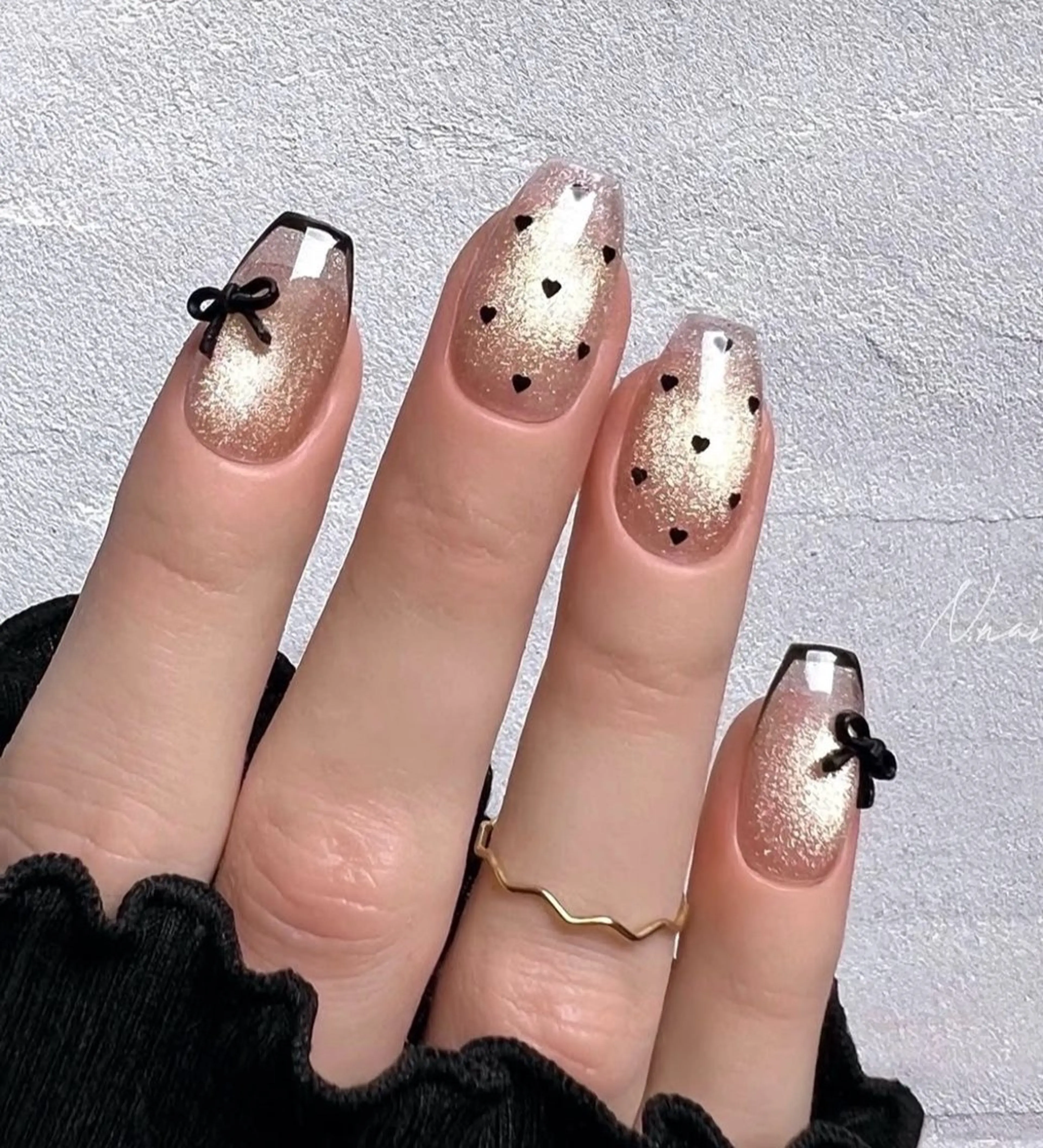 ネイル 韓国ネイル 持ち込み ニュアンスネイル ネイルチップ ハンドネイル ANA.CHUO 本川越店舗のネイルデザイン