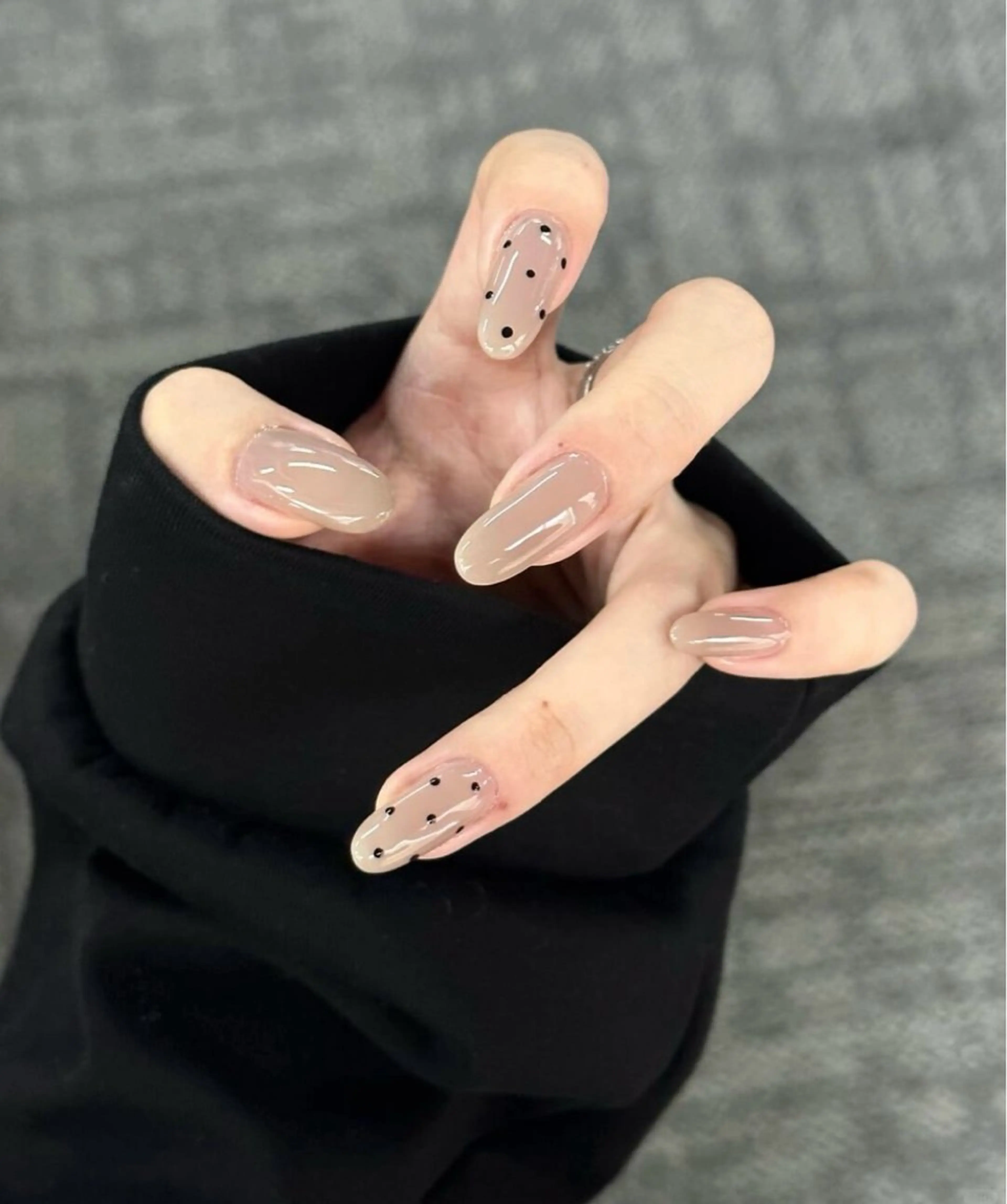 ネイル 持ち込み シンプルネイル ハンドネイル JISOO ANA.CHUOのネイルデザイン