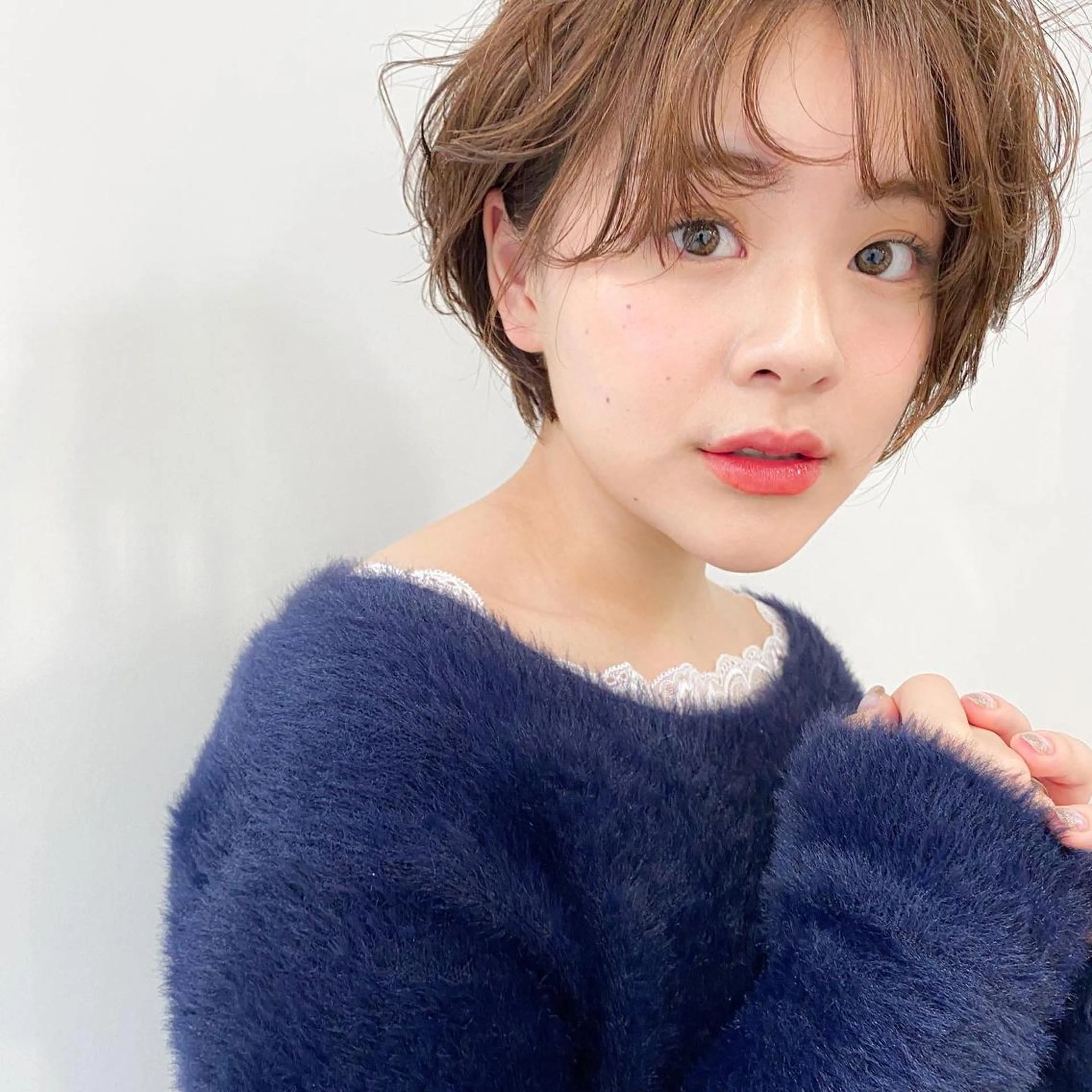 ショート 艶カラー/フェイス レイヤー/たむのヘアスタイル