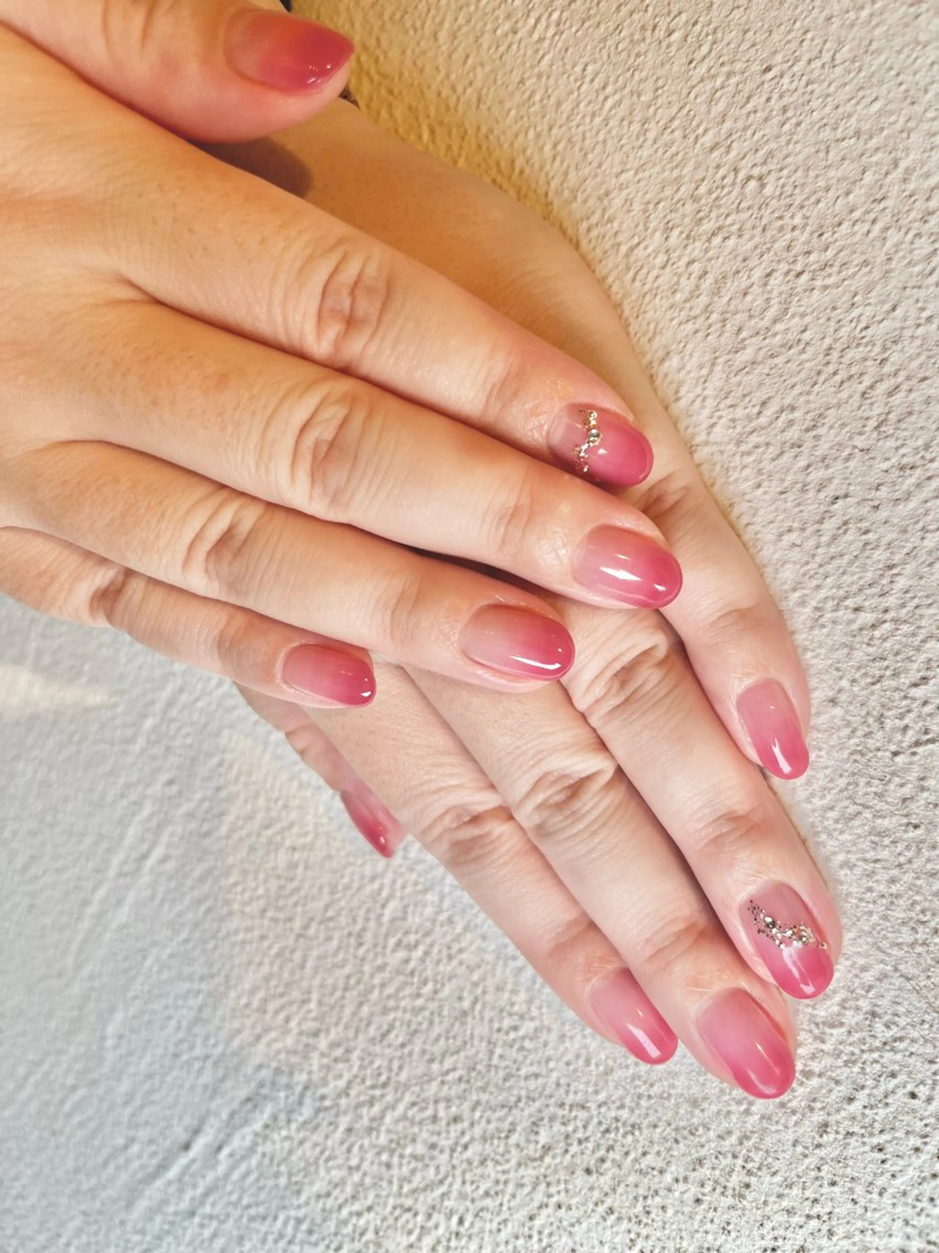 ネイル アートネイル グラデーション シンプルネイル Salon&School Nail du Marche所属・阿部 美香のネイルデザイン