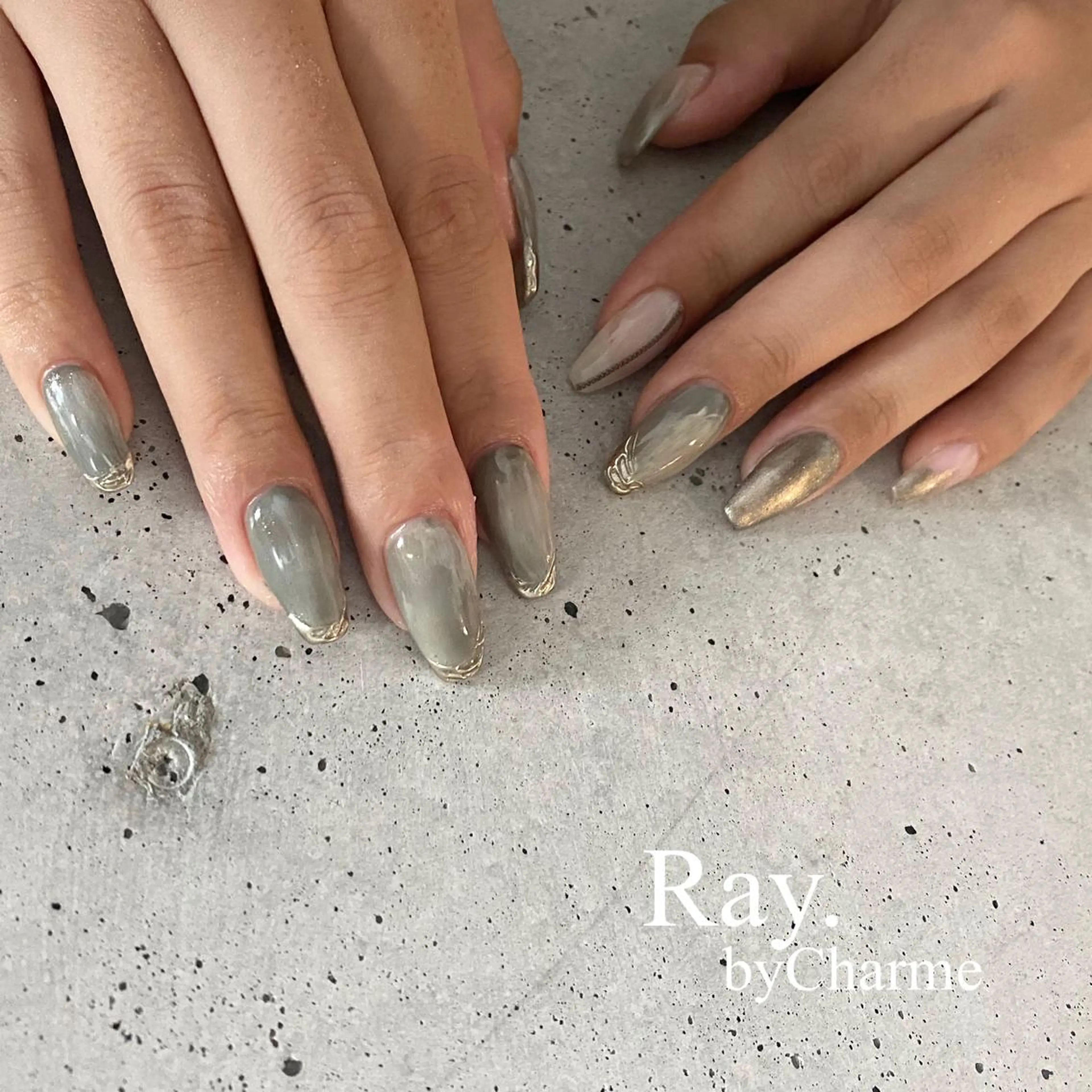 ネイル Ray. /綺麗目ニュアンスのネイルデザイン