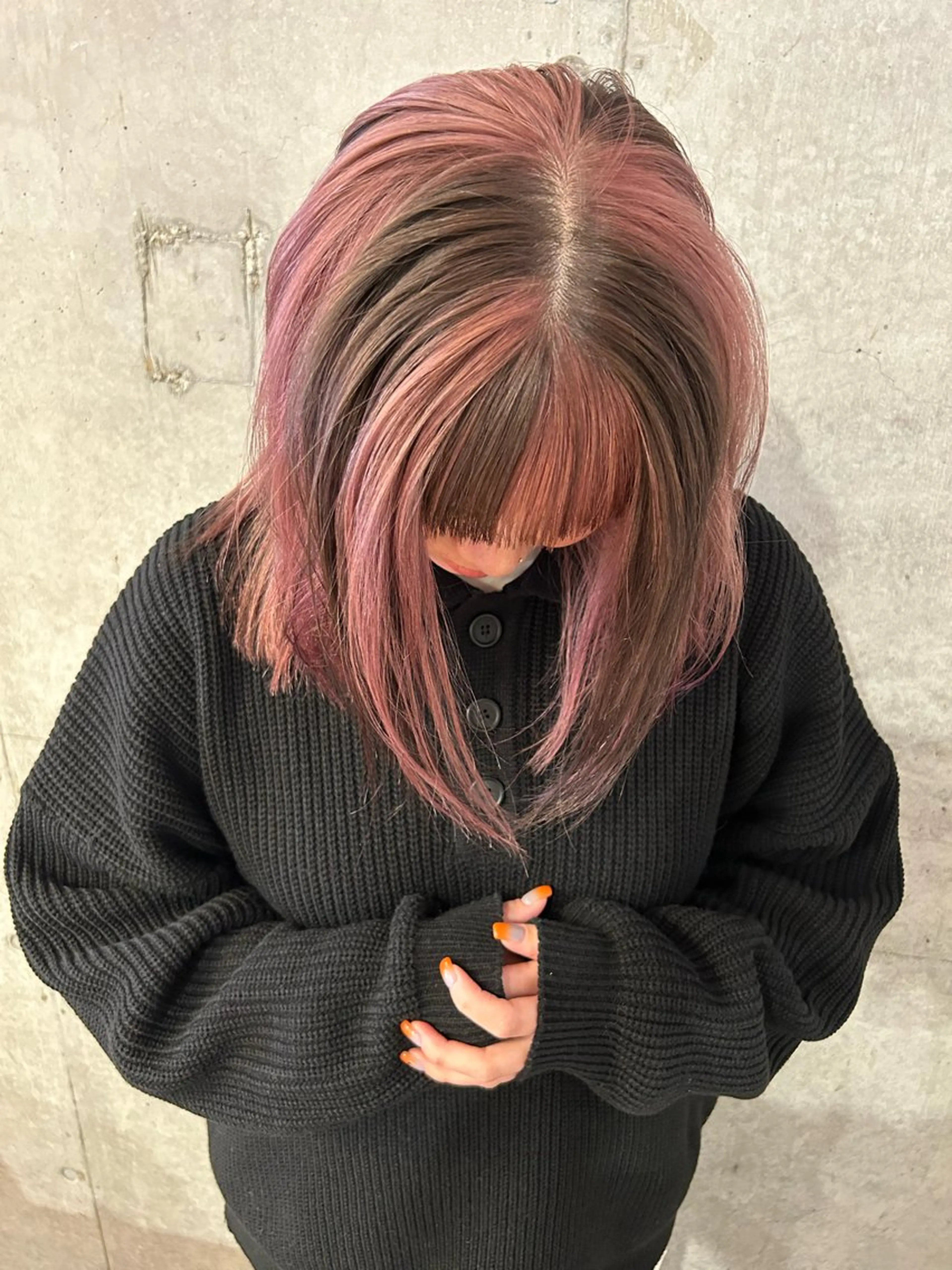 ミディアム ハイトーン/韓国ヘア /艶髪  CHIYOのヘアスタイル