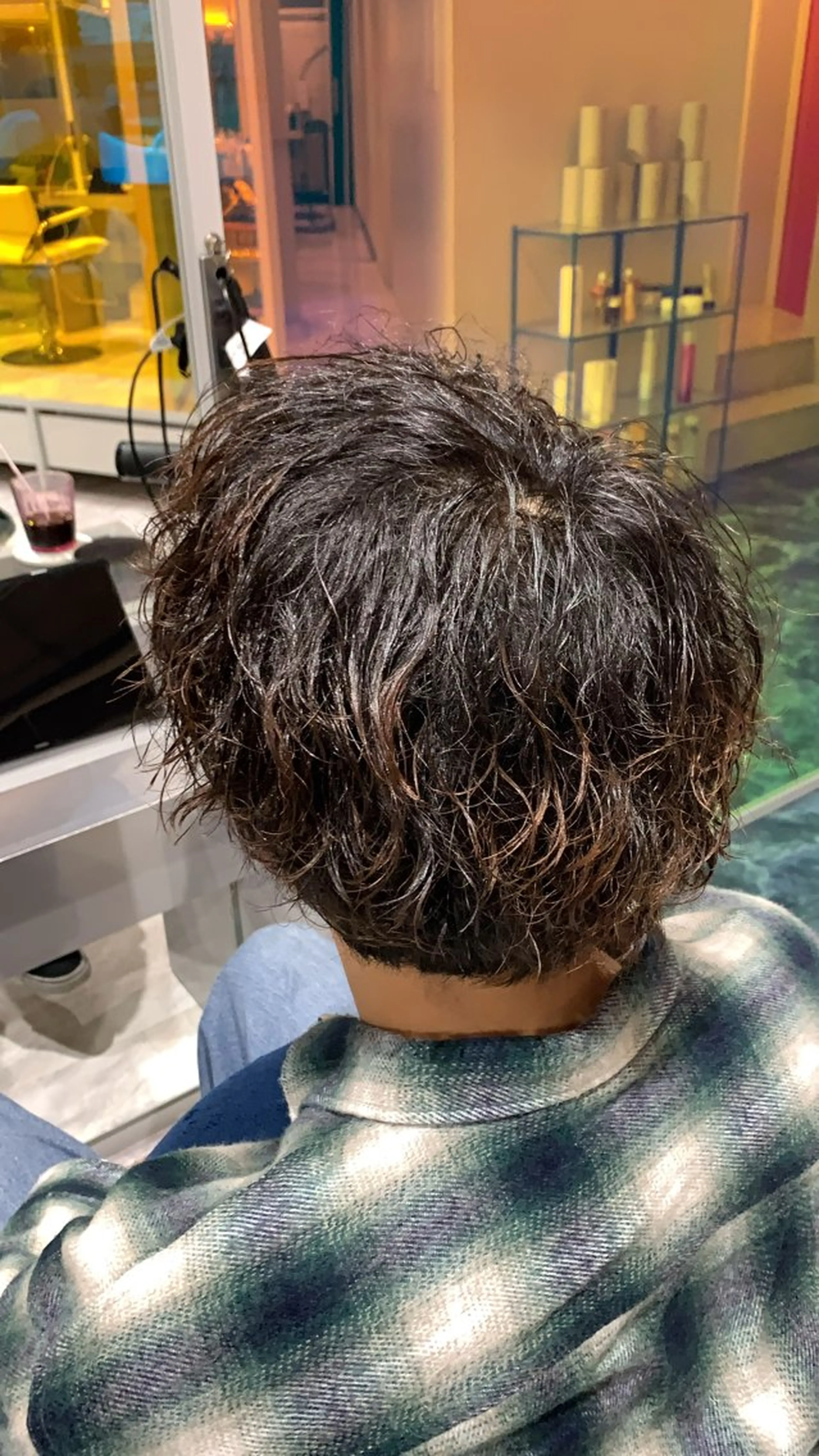 ショート パーマ カット パーマ メンズ/レイヤー/ 高田優のヘアスタイル