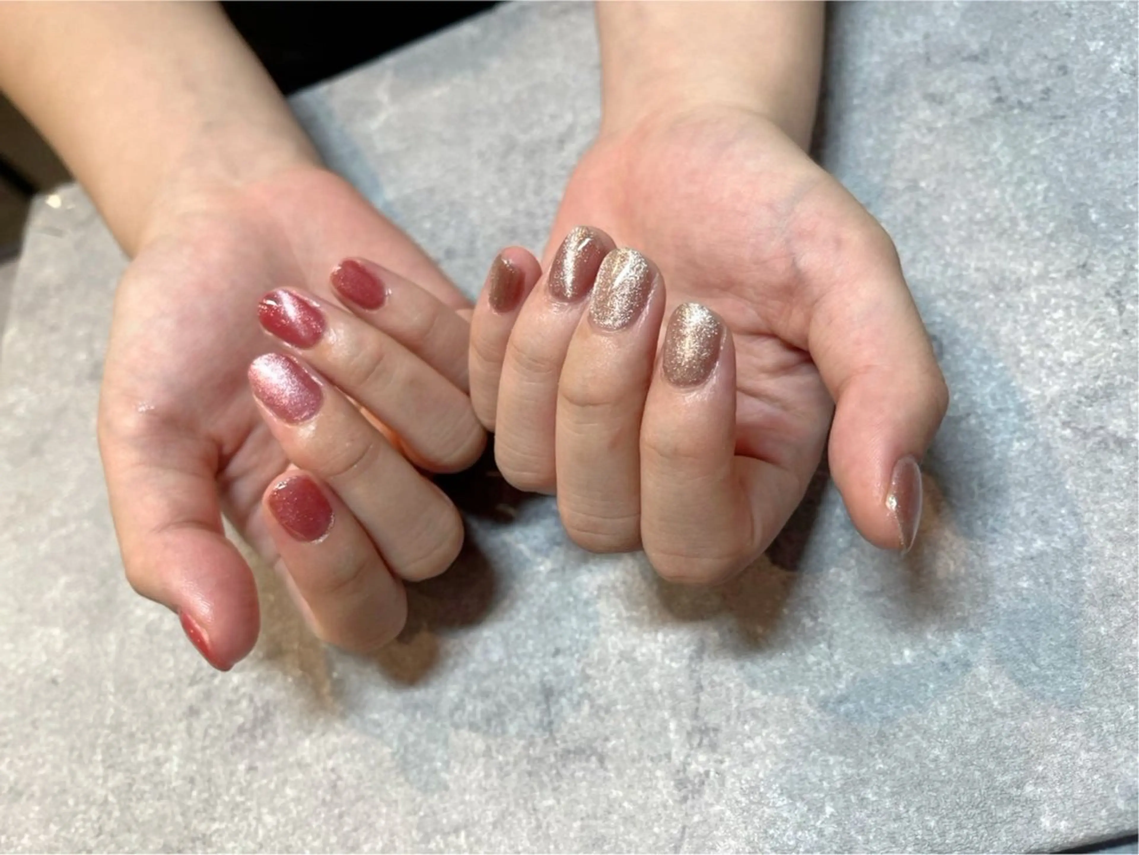 ネイル マグネットネイル ワンカラーネイル nail salon kicchiのネイルデザイン
