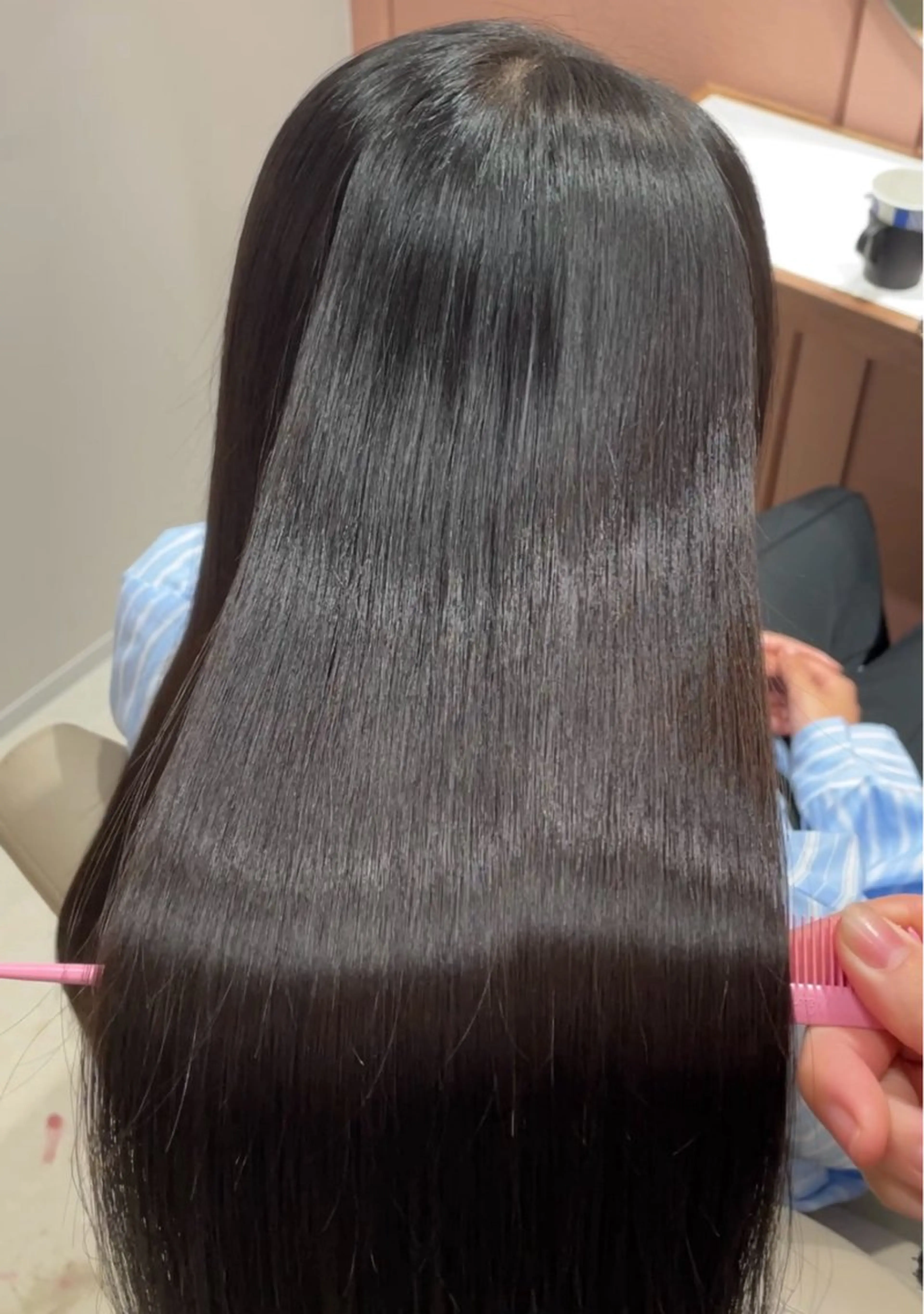 ロング 縮毛矯正 ブリーチ/縮毛矯正/ 韓国/💗ホノカ💗のヘアスタイル