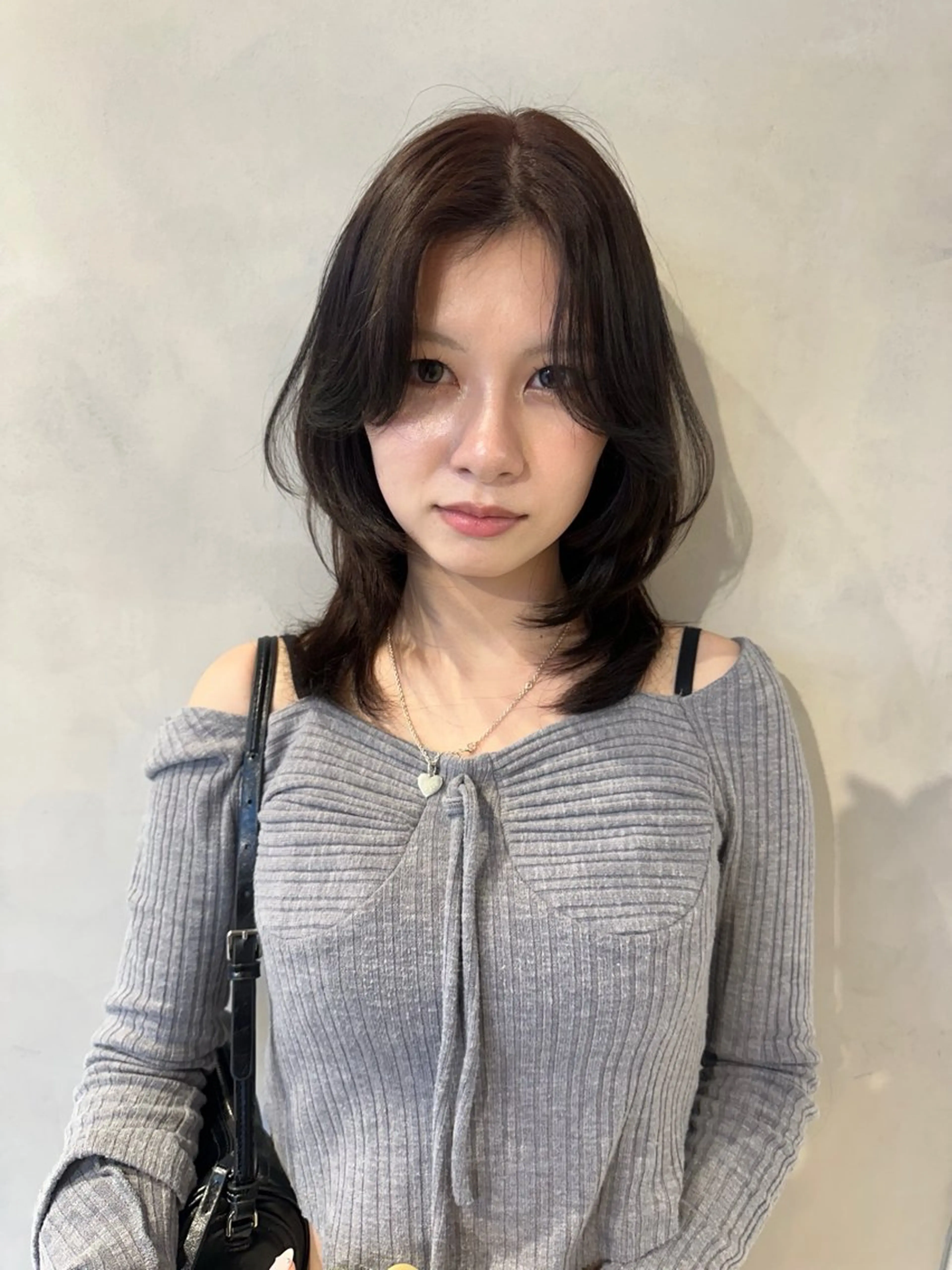 ミディアム カット ヘアカラー パーマ 縮毛矯正 トリートメント 🎀韓国/髪質改善 長野美和🎀のヘアスタイル