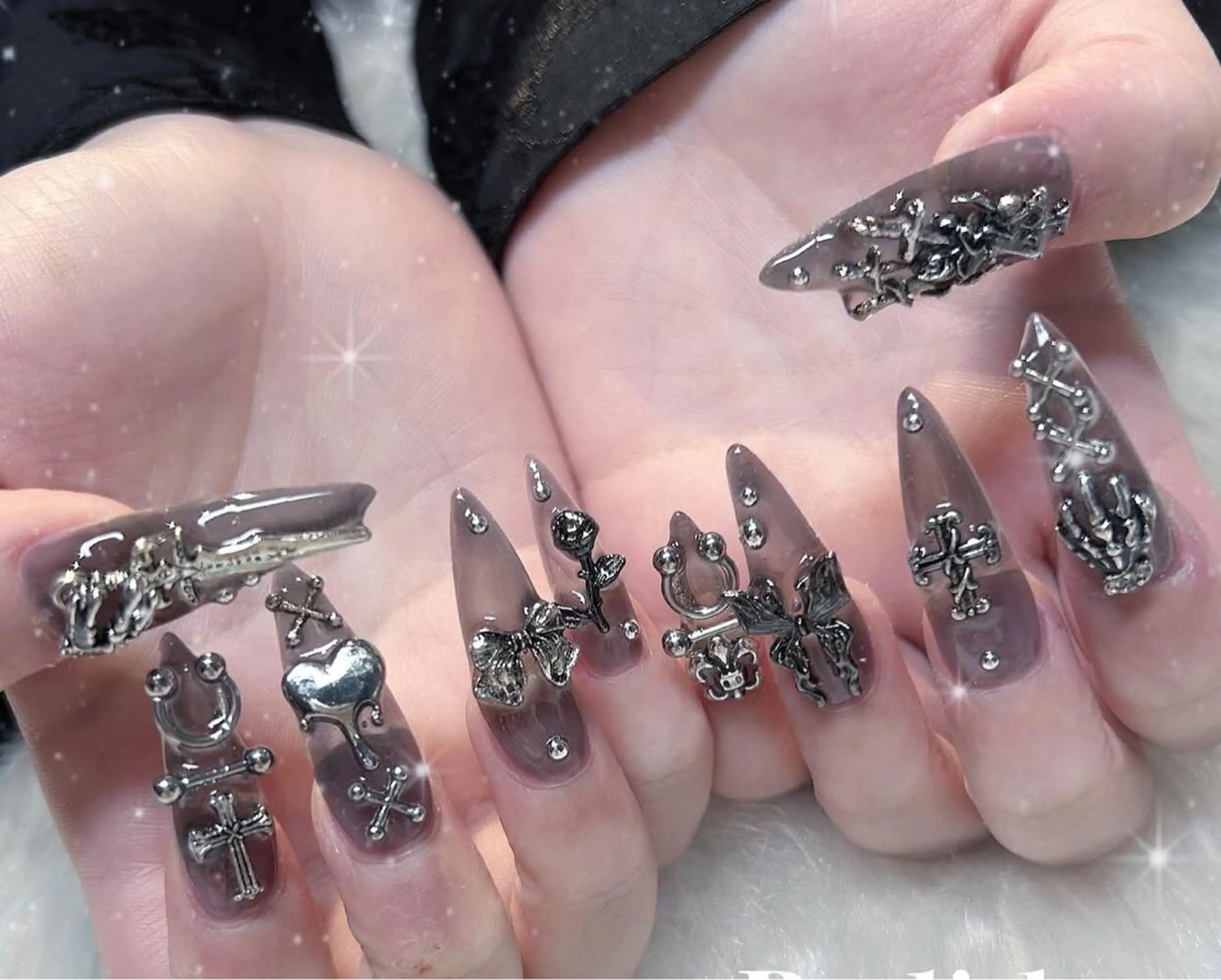 ネイル アートネイル 成人式 ジェルネイル ニュアンスネイル 夏ネイル ハンドネイル neco H.babynailのネイルデザイン