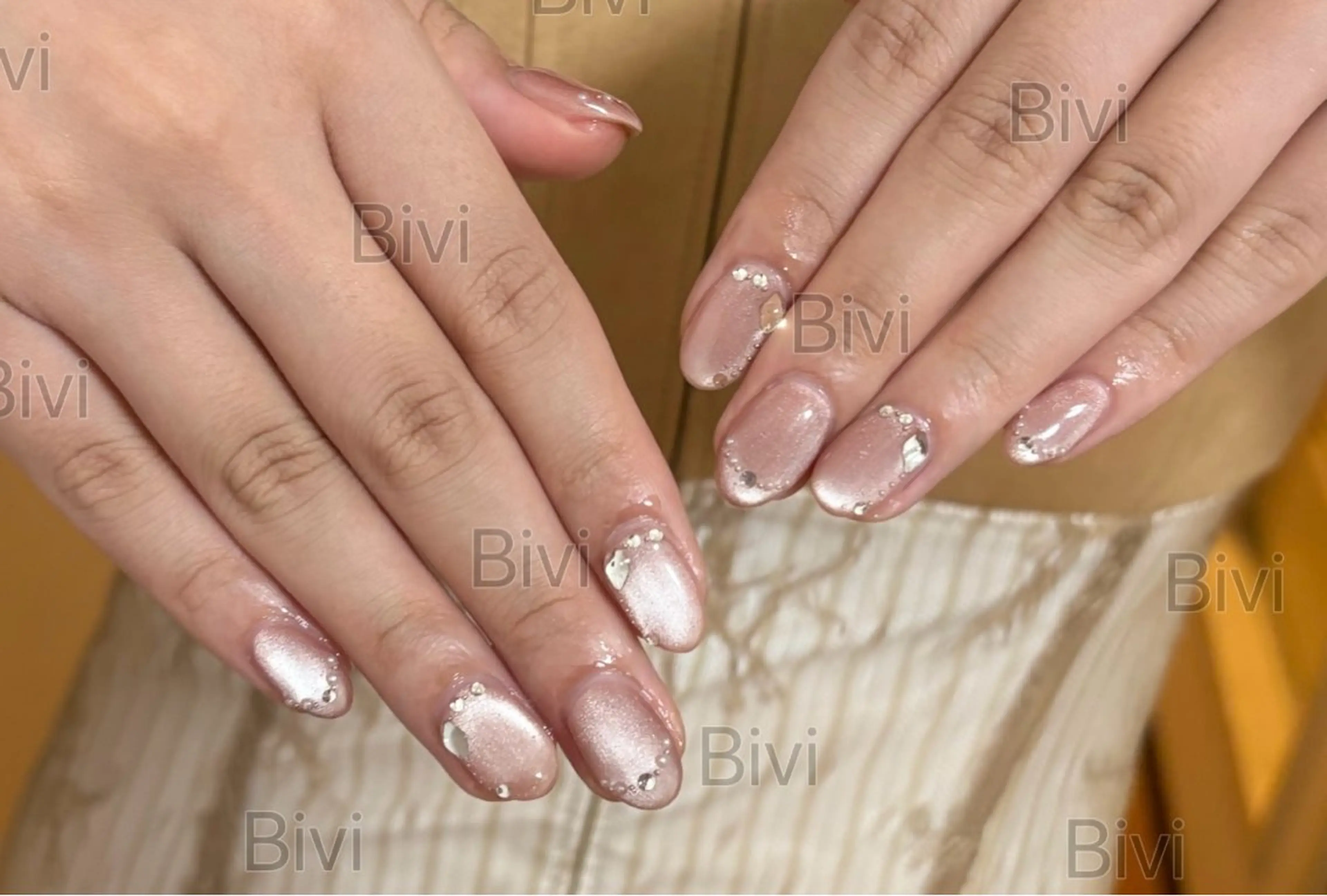 ネイル ハンドネイル ハンドケア ♡Bivi♡自爪に 優しいネイルサロンのネイルデザイン