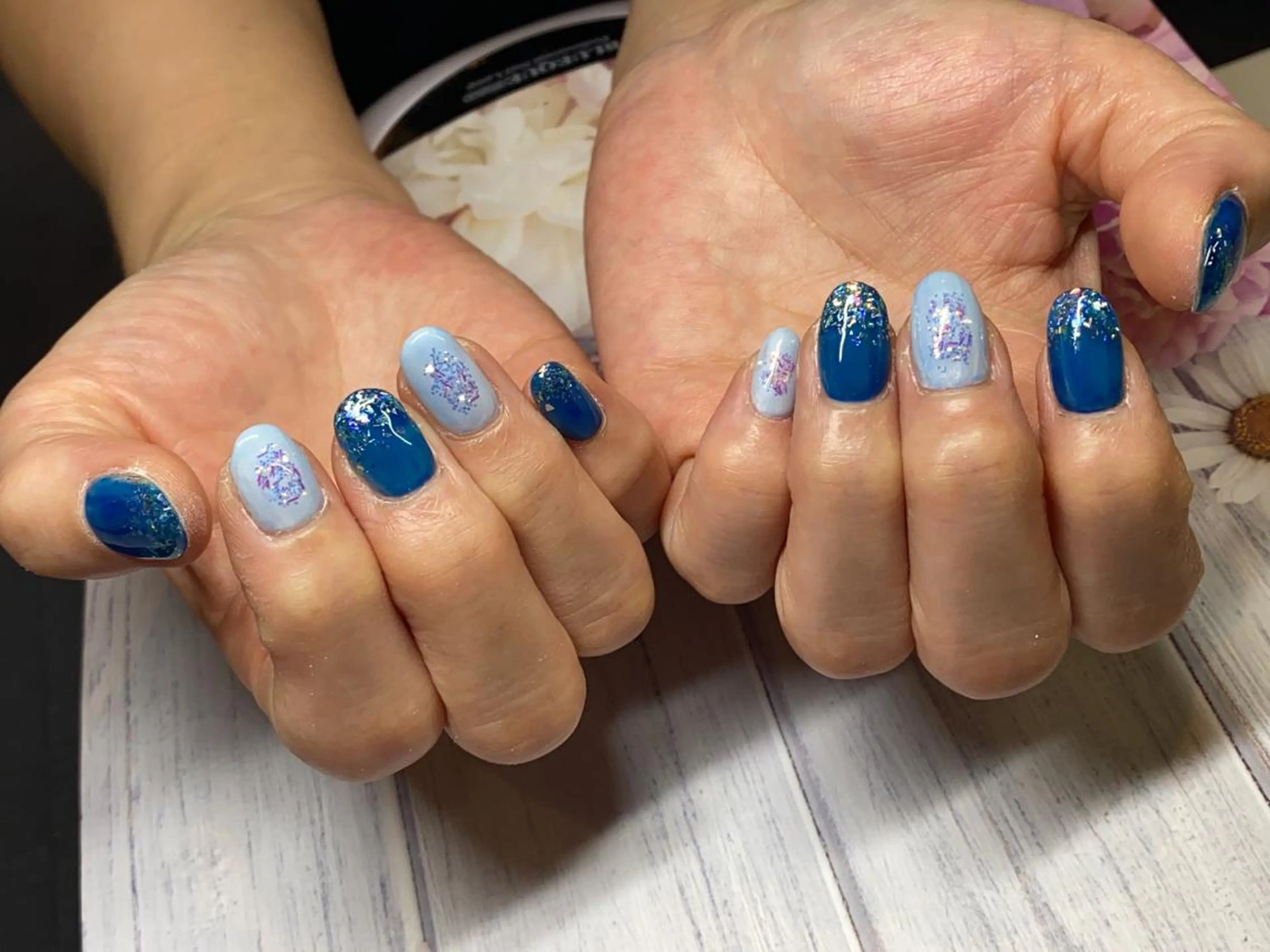 ネイル ラメ(グリッター) 持ち込み R.I所属・R.I みちのネイルデザイン