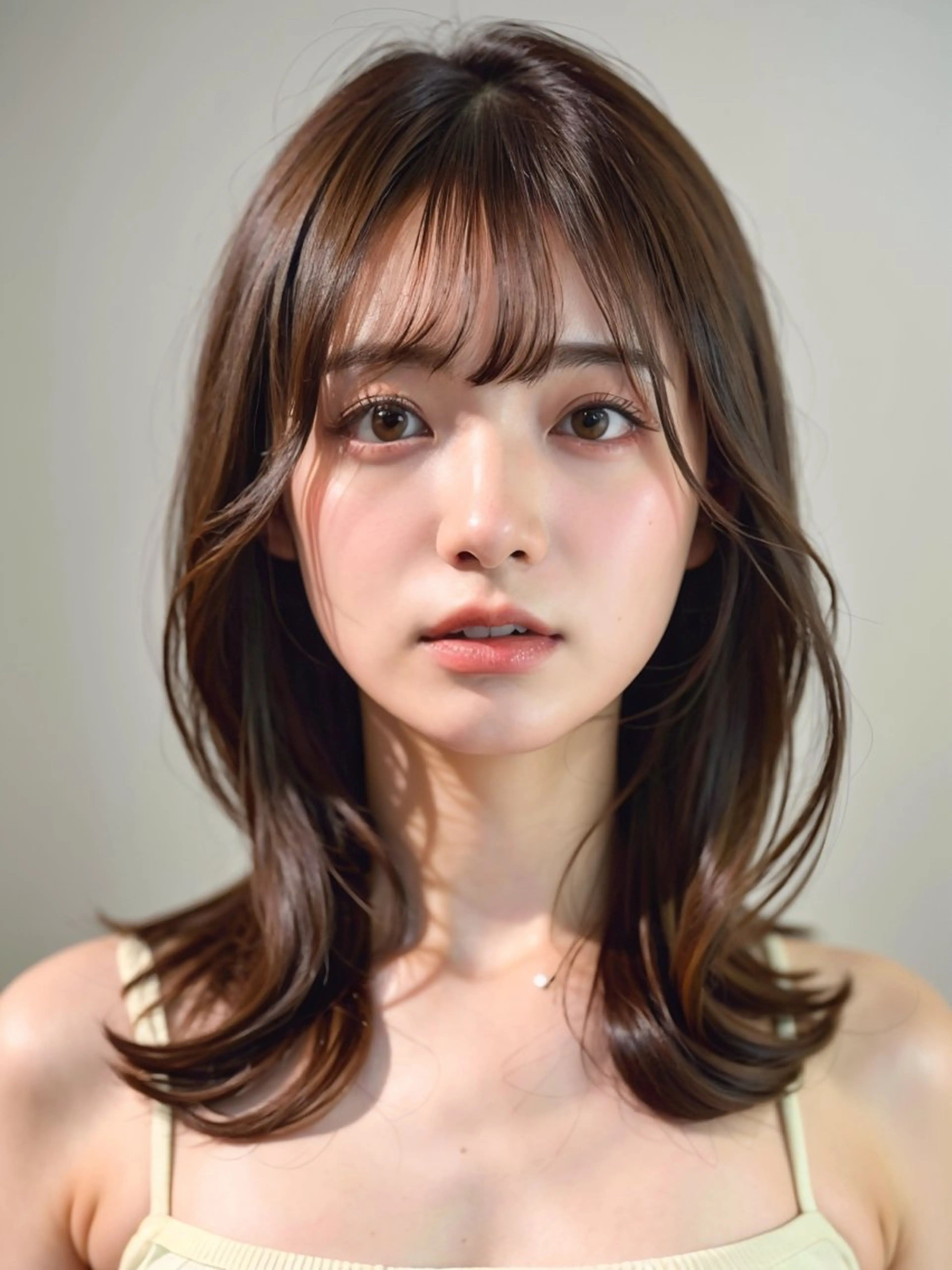 ミディアム カット ヘアカラー トリートメント サロウィン銀座RAYⅡ所属・❣️髪質改善/ 美髪矯正/沼座悠人のヘアスタイル