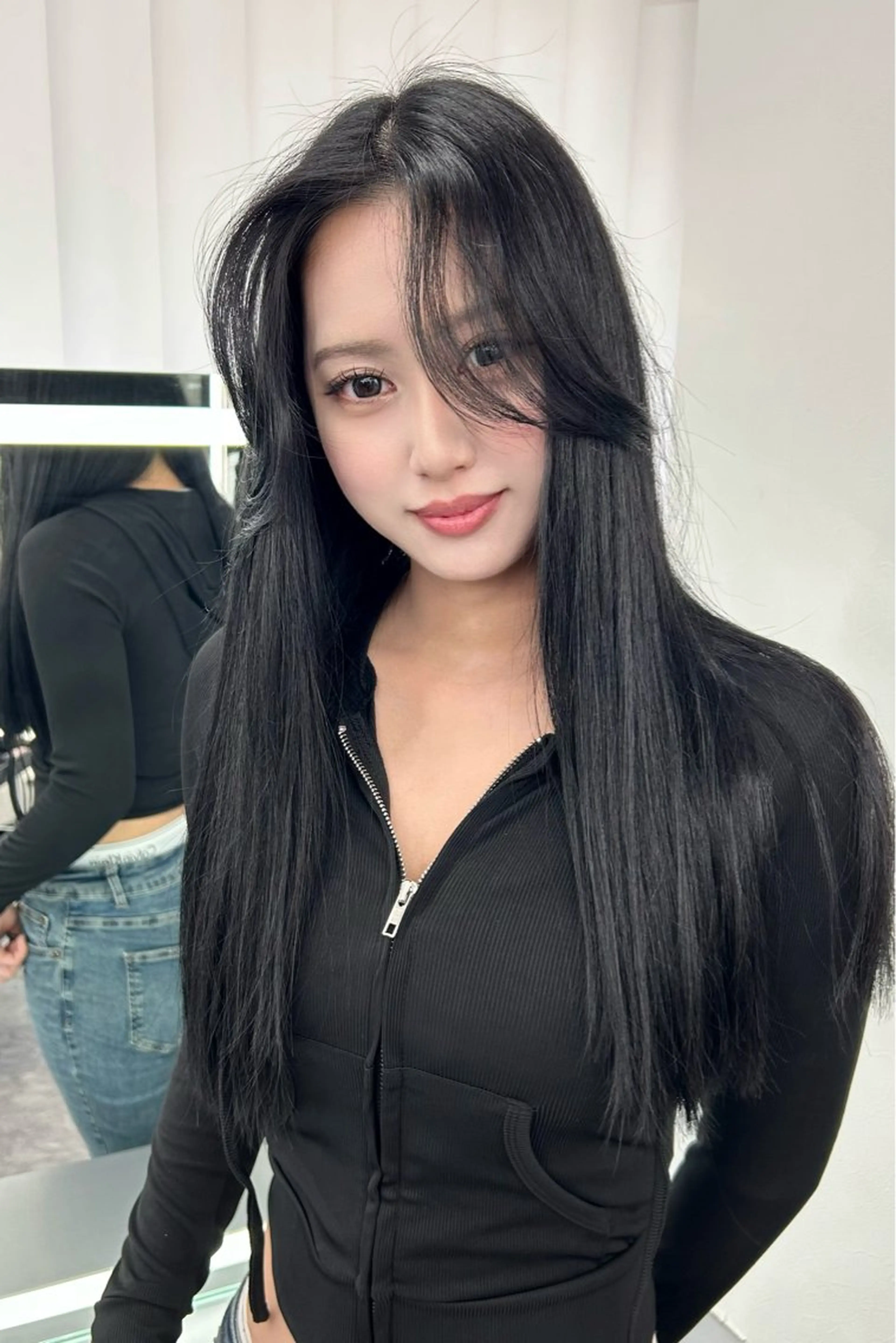 ロング カラー ヘアカラー LANDS所属・nanaka 🤍韓国ワンホンヘアのヘアスタイル