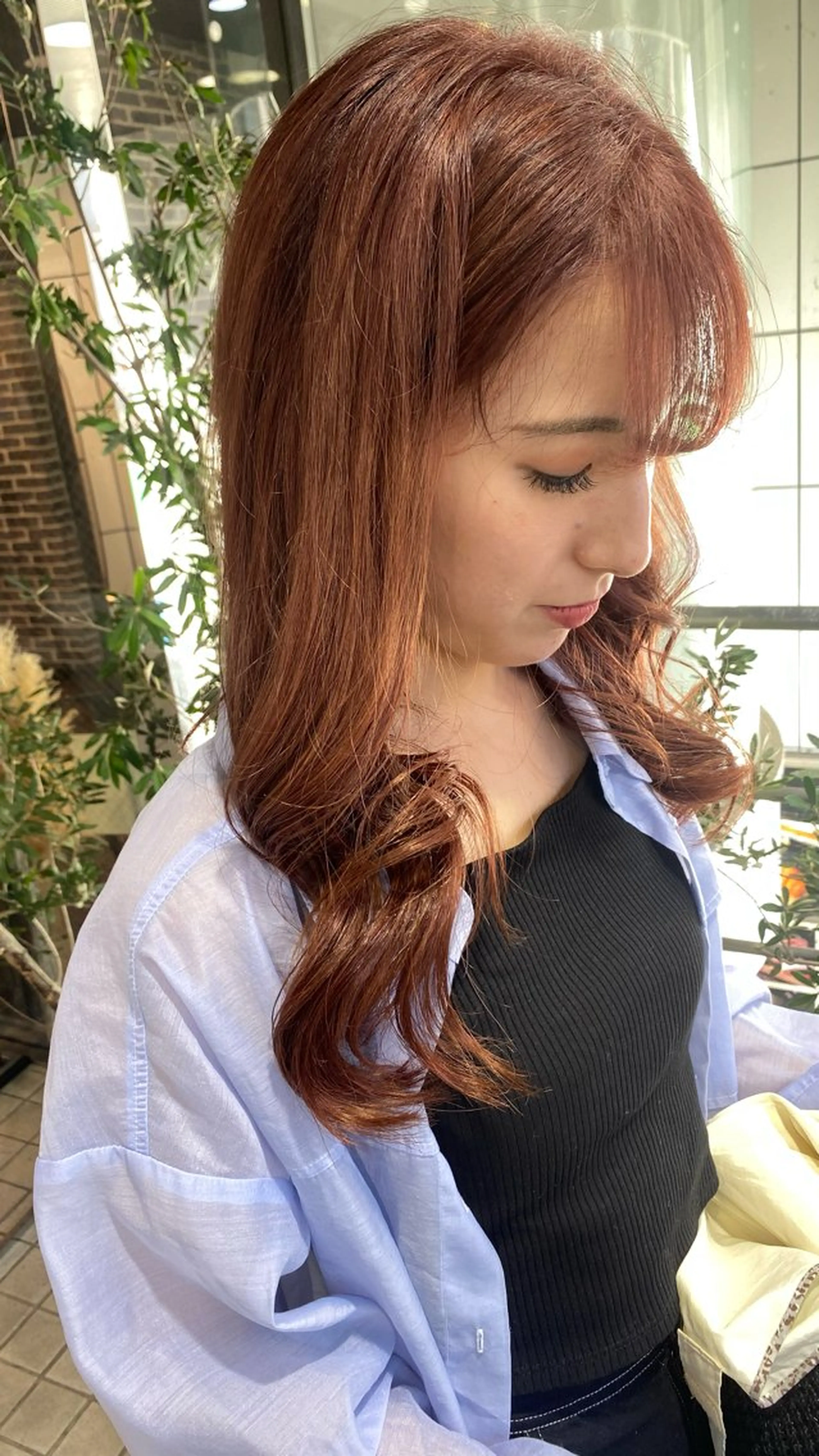 ロング カラー ベージュカラー ブリーチ ケアブリーチ ダブルカラー イヤリングカラー designcolo r/似合わせNOKAのヘアスタイル