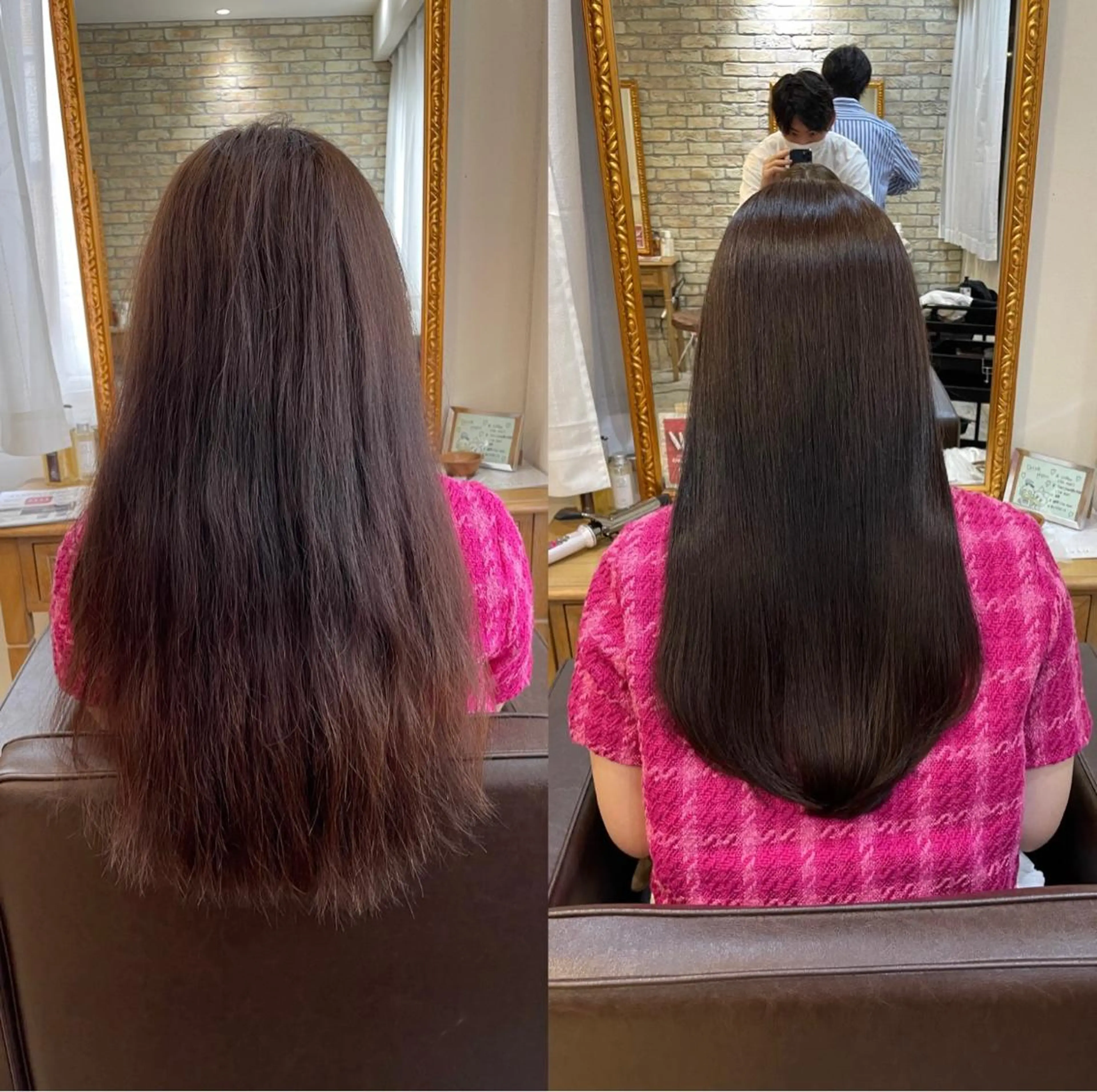 セミロング カット 縮毛矯正 トリートメント 縮毛矯正×髪質改善 小笠原大樹のヘアスタイル